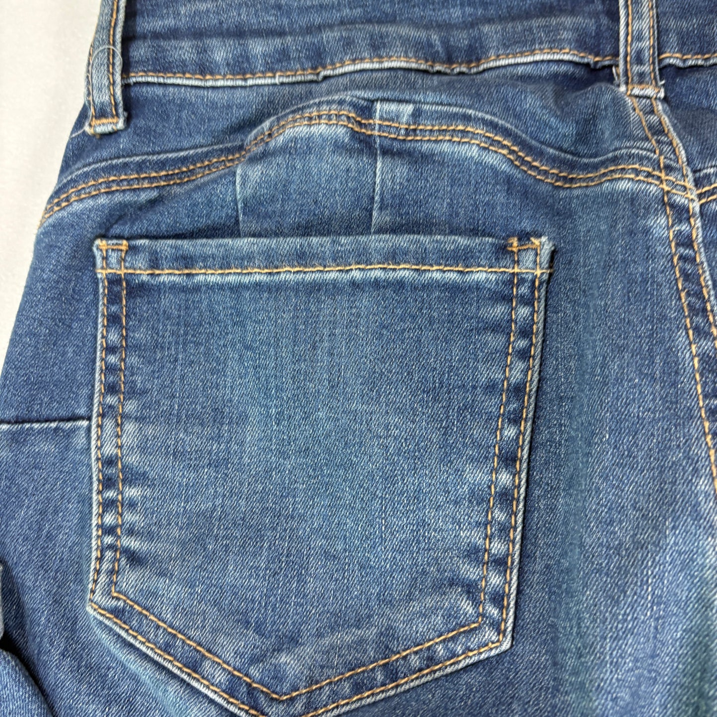 Wax Jean Women’s 7/28 Distressed Skinny Jeans Blue Ripped Stretch Denim Pants