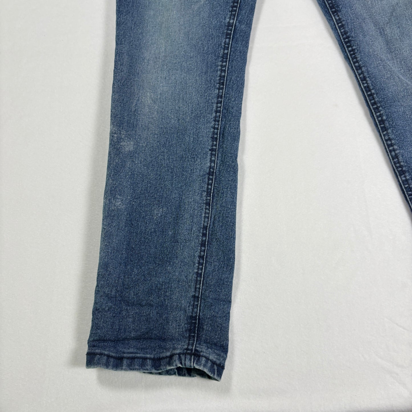 Buffalo David Bitton Men’s 16 Max Skinny Fit Jeans Blue Stretch Denim Faded Wash