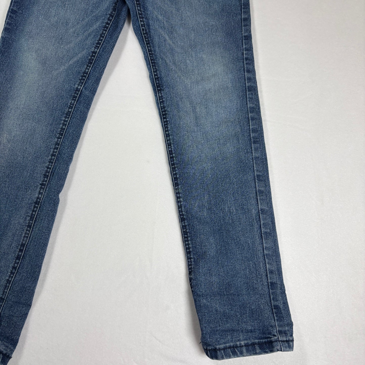 Buffalo David Bitton Men’s 16 Max Skinny Fit Jeans Blue Stretch Denim Faded Wash