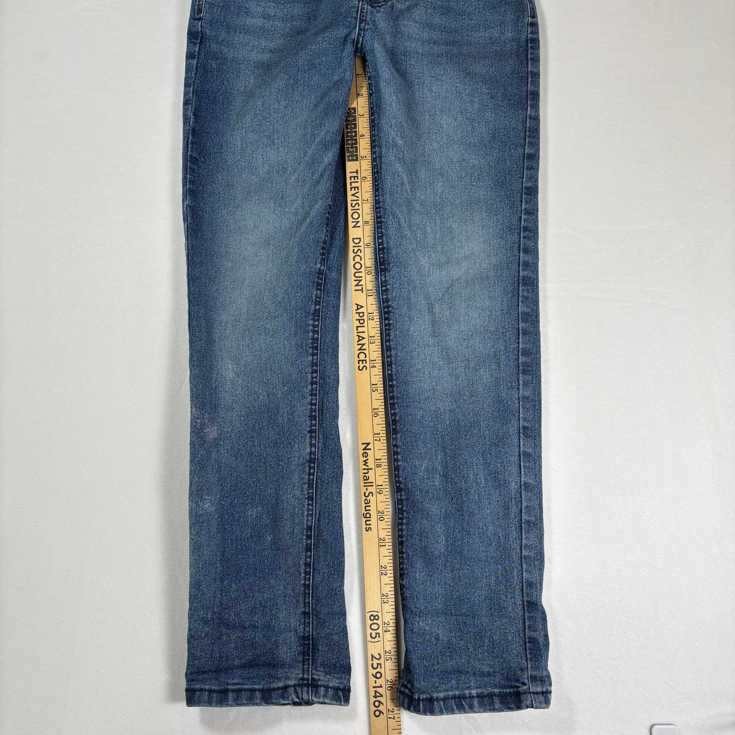 Buffalo David Bitton Men’s 16 Max Skinny Fit Jeans Blue Stretch Denim Faded Wash