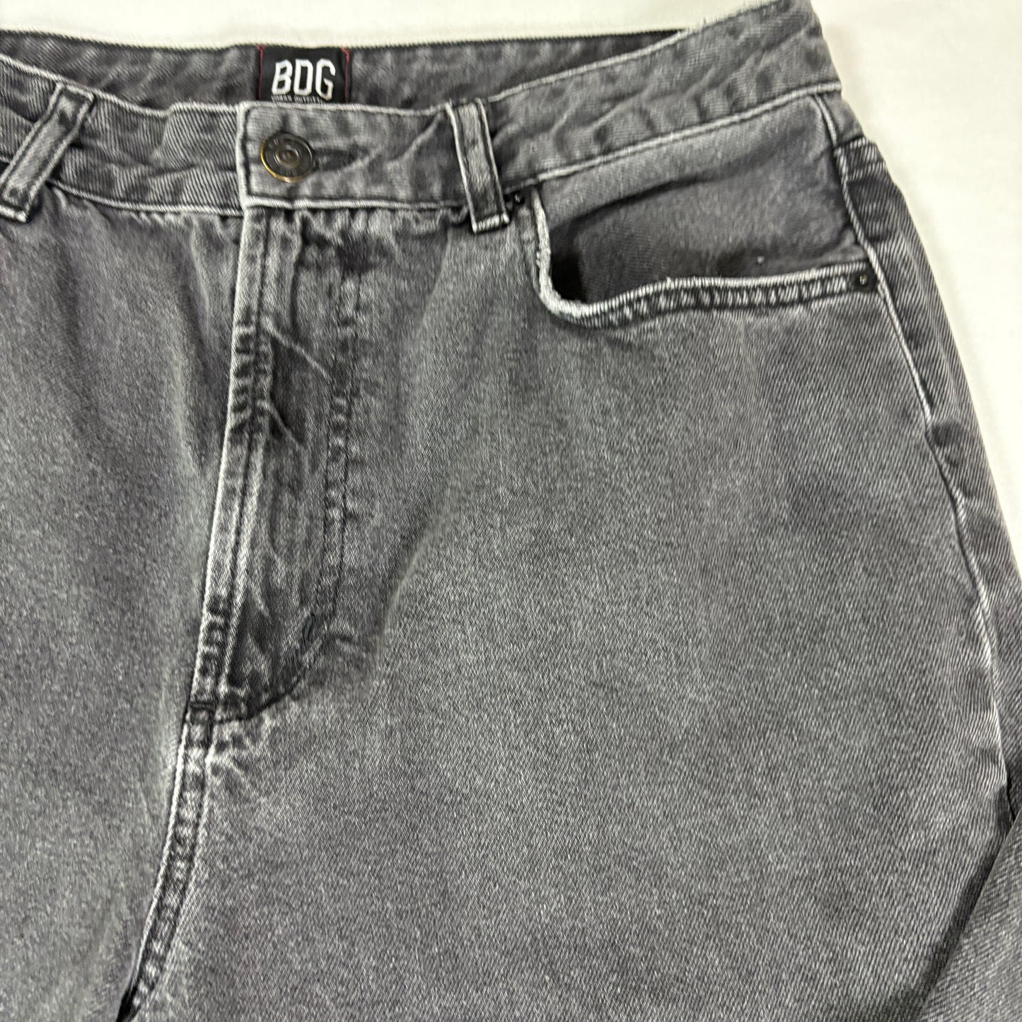 BDG Urban Outfitters Mom Jeans High Rise Black Washed Denim Baggy Women’s 31