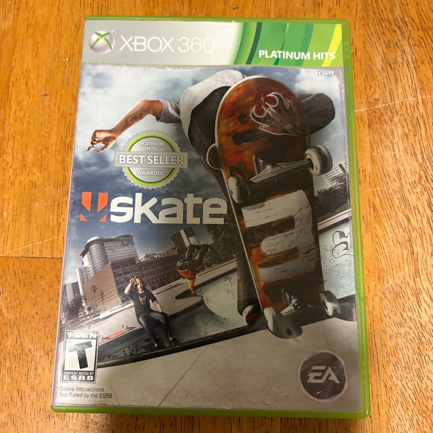 Skate 3 + Burnout Paradise Xbox 360 Lot Tested Complete CIB 2 Games EA Bundle