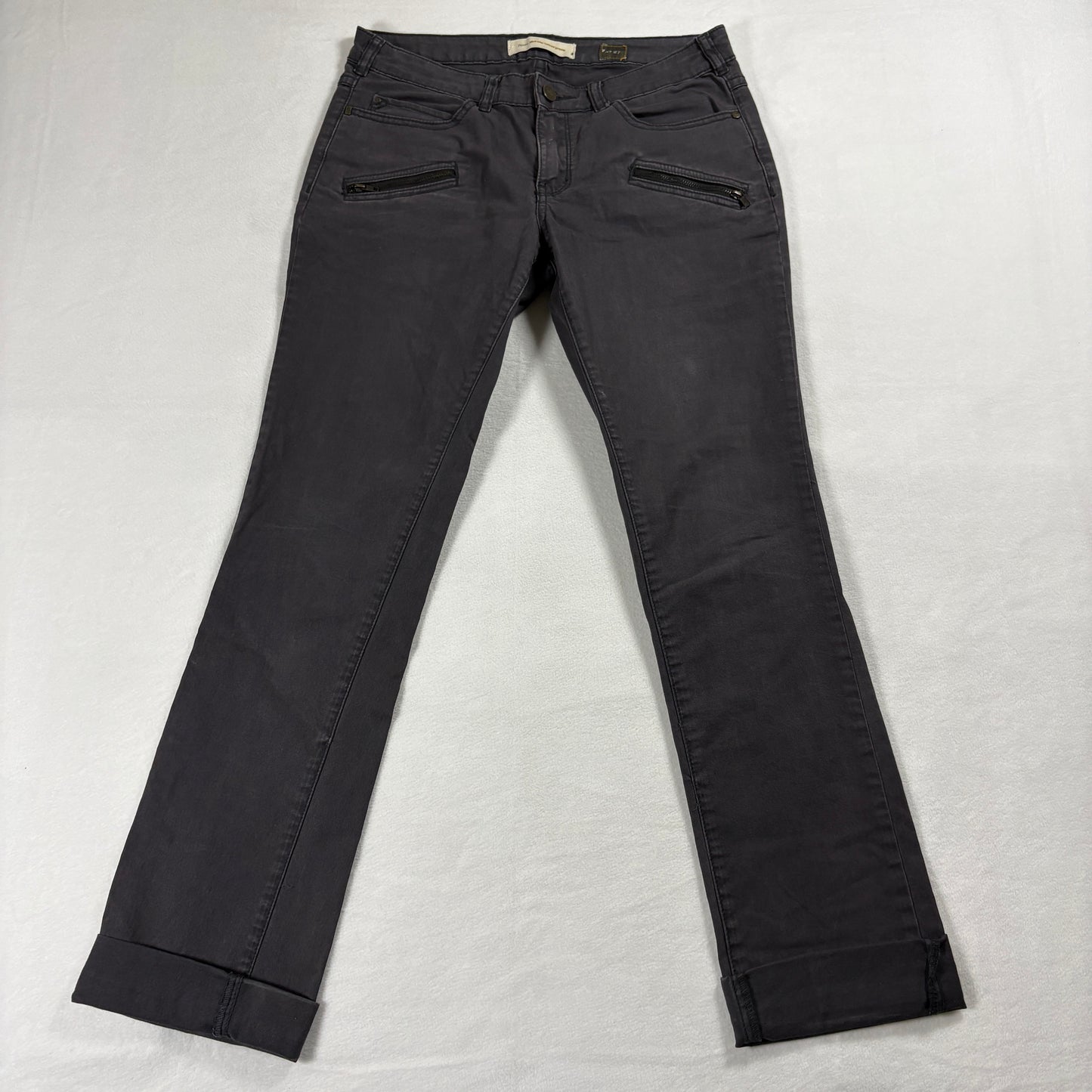 Picaro Jeans Womens 27 Gray Skinny Zipper Pocket Stretch Y2K Streetwear Pants!!!