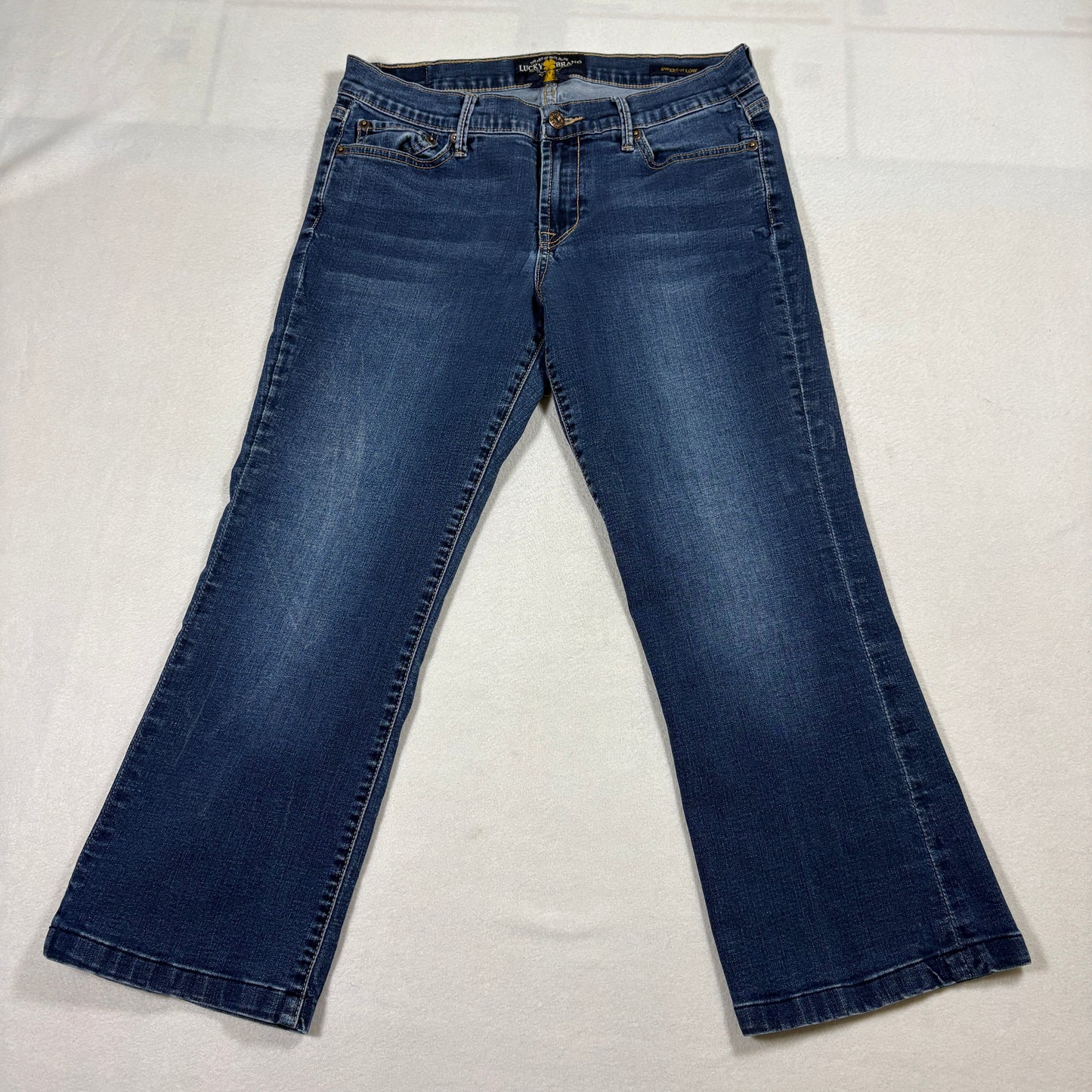 Lucky Brand Sweet N Low Bootcut Jeans Womens 10/30 Blue Mid Rise Stretch Denim