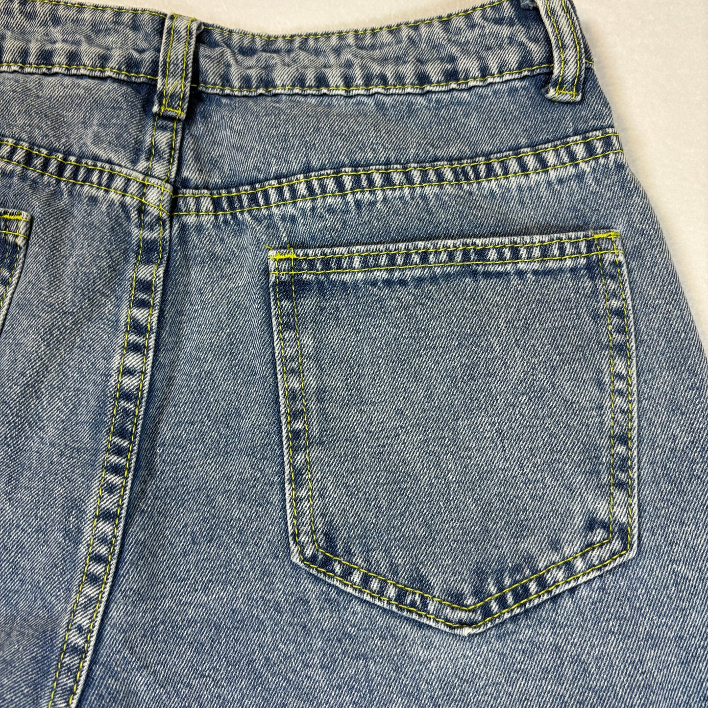Vintage Blue Jeans Womens S High Rise Baggy Straight Leg 90s Y2K Denim Pants