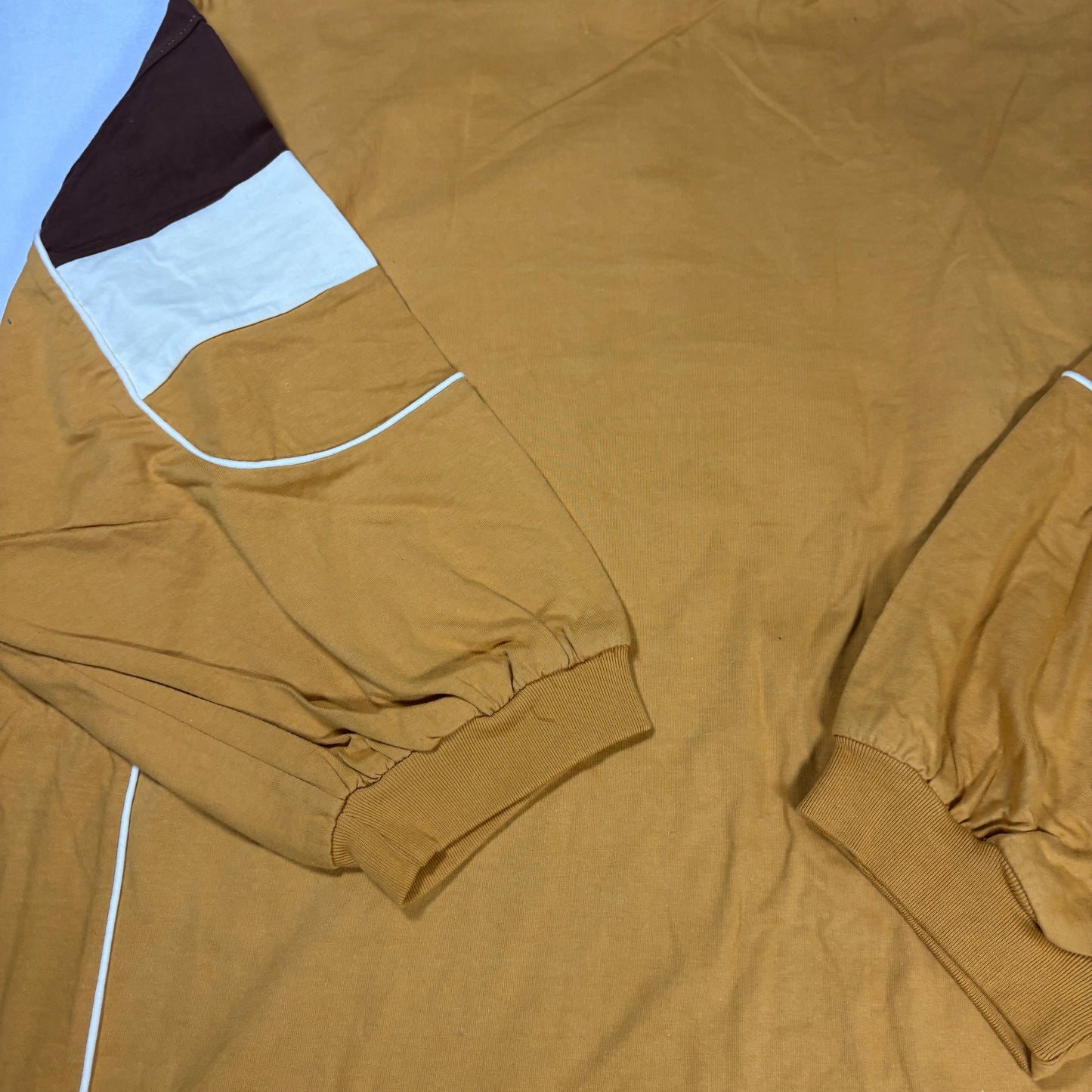DNV Attitude T-Shirt 5XL Brown Gold Graphic Tee Classic Sports Retro 100% Cotton