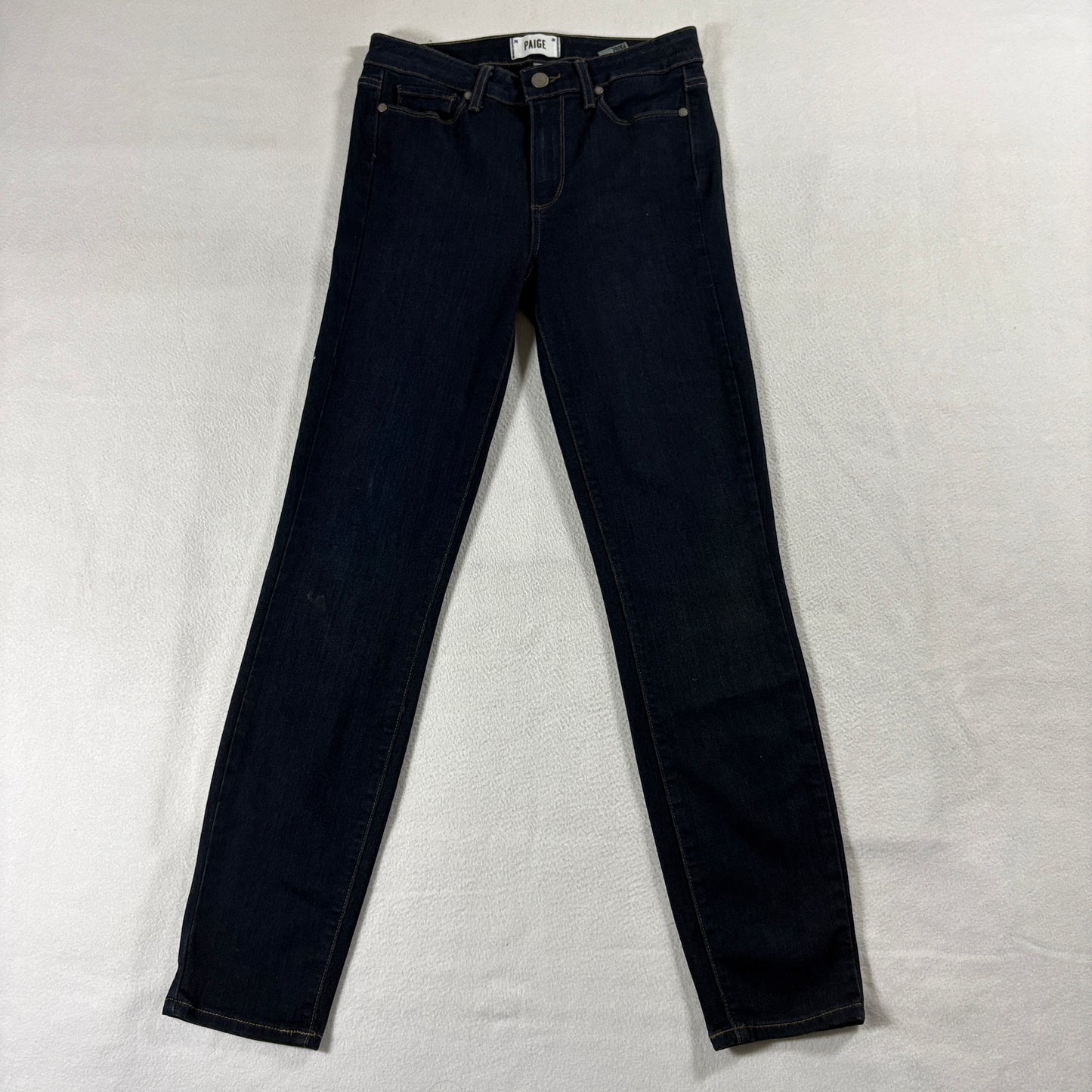 Paige Hoxton Ankle Skinny Jeans Womens 27 Fits Like 26x28 Dark Wash Stretch