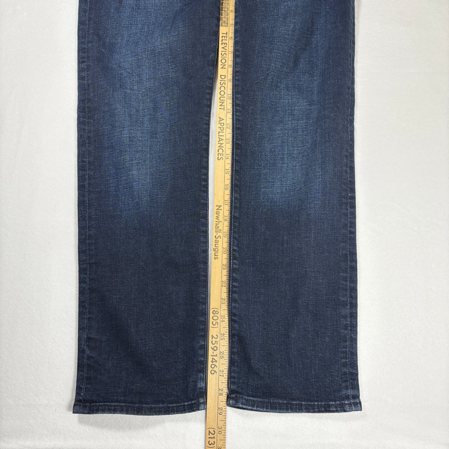 Chaps Jeans Mens 32x32 Slim Straight Dark Wash Denim Classic Five Pocket Pants