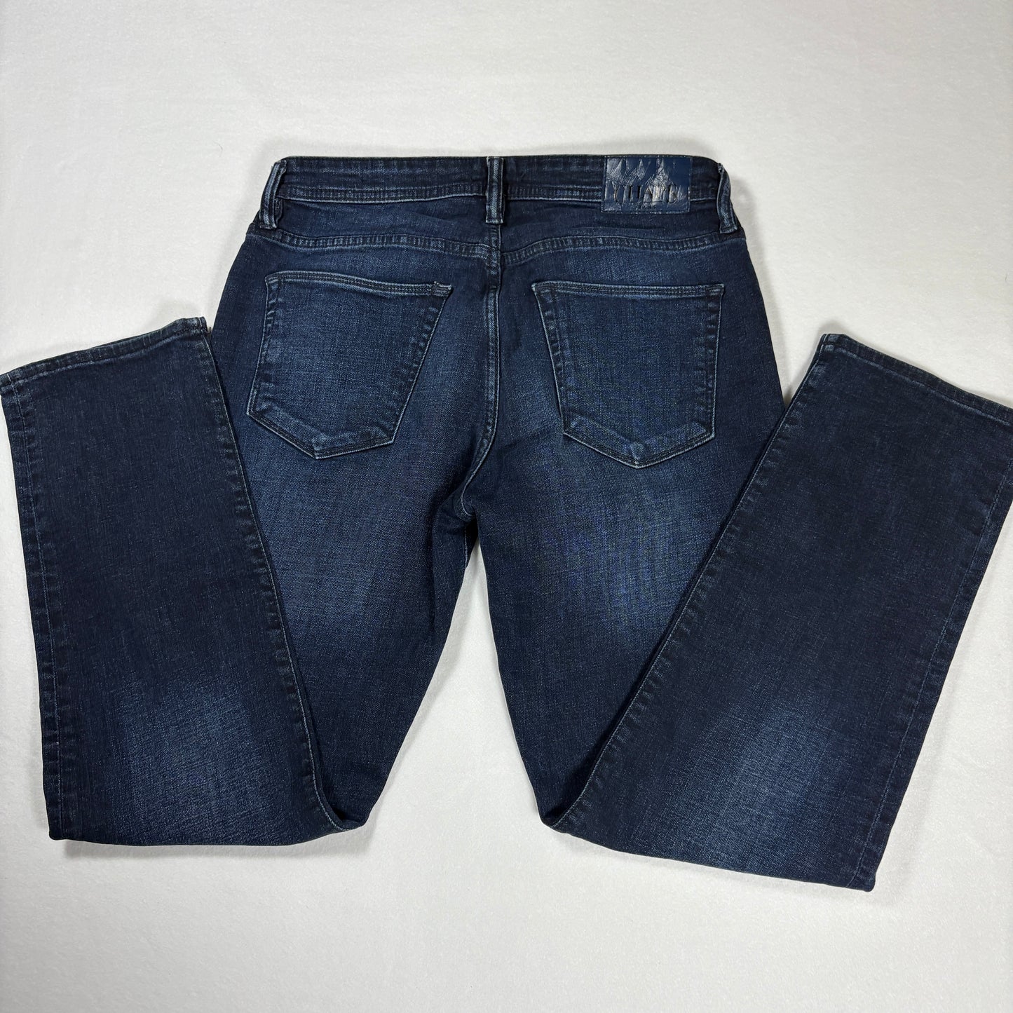 Chaps Jeans Mens 32x32 Slim Straight Dark Wash Denim Classic Five Pocket Pants