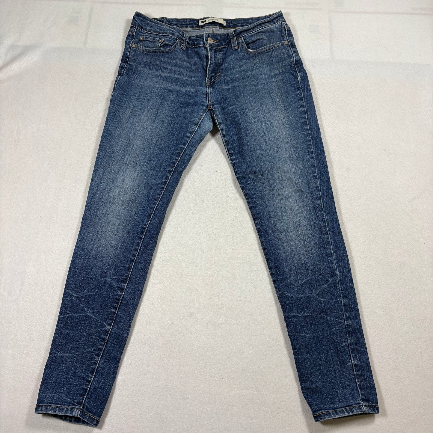 Levi’s 535 Legging Jeans Womens 11S Blue Mid Rise Stretch Skinny Denim Pants