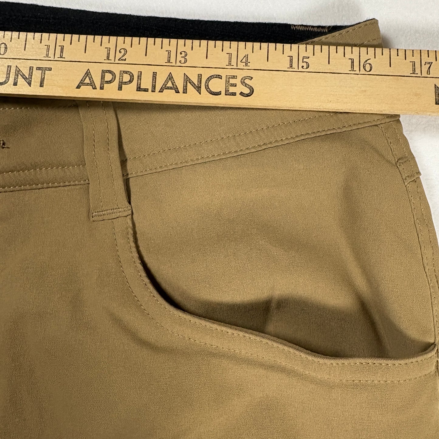Orvis Mens Pants 32x30 Brown Stretch Casual Travel Outdoor Hiking Chino Trousers