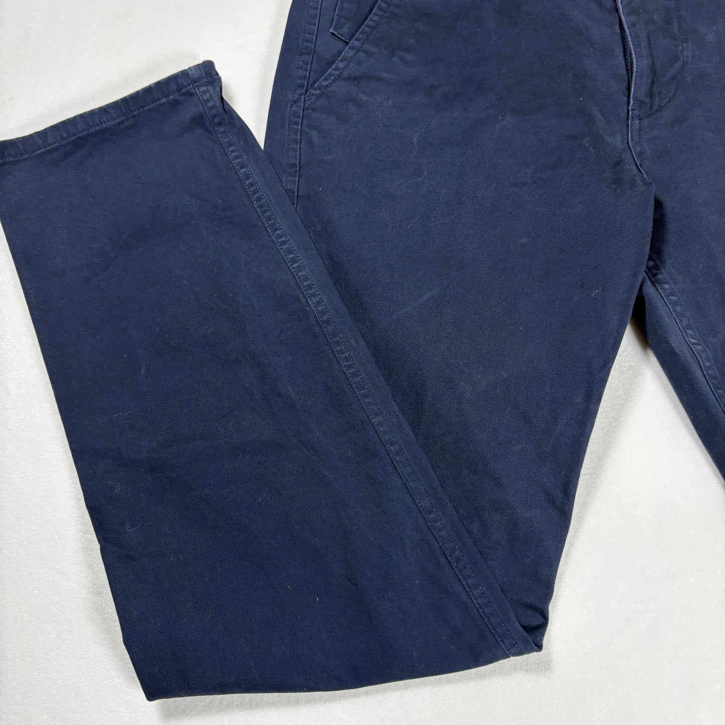 Dockers Mens Pants 33x32 Navy Blue Slim Fit Stretch Khaki Chino Dress Casual