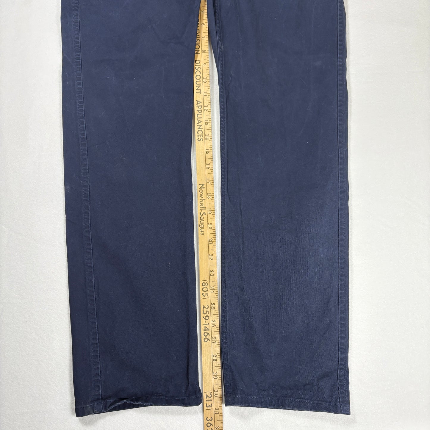 Dockers Mens Pants 33x32 Navy Blue Slim Fit Stretch Khaki Chino Dress Casual