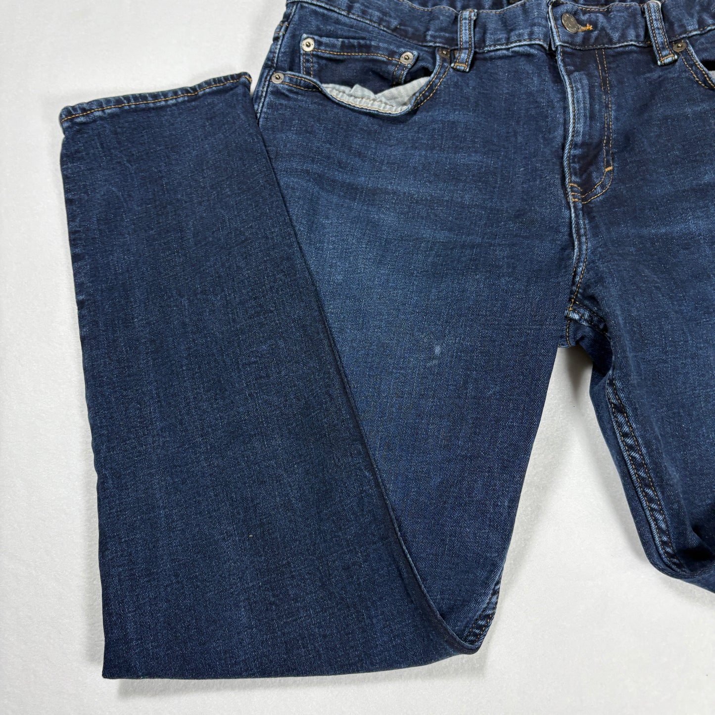 Banana Republic Jeans Mens 33x30 Skinny Fit Dark Wash Stretch Denim Casual Pants