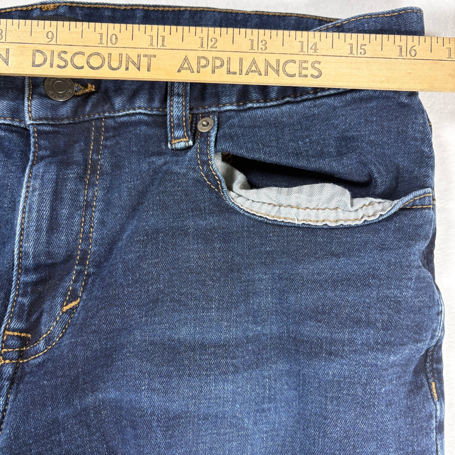 Banana Republic Jeans Mens 33x30 Skinny Fit Dark Wash Stretch Denim Casual Pants