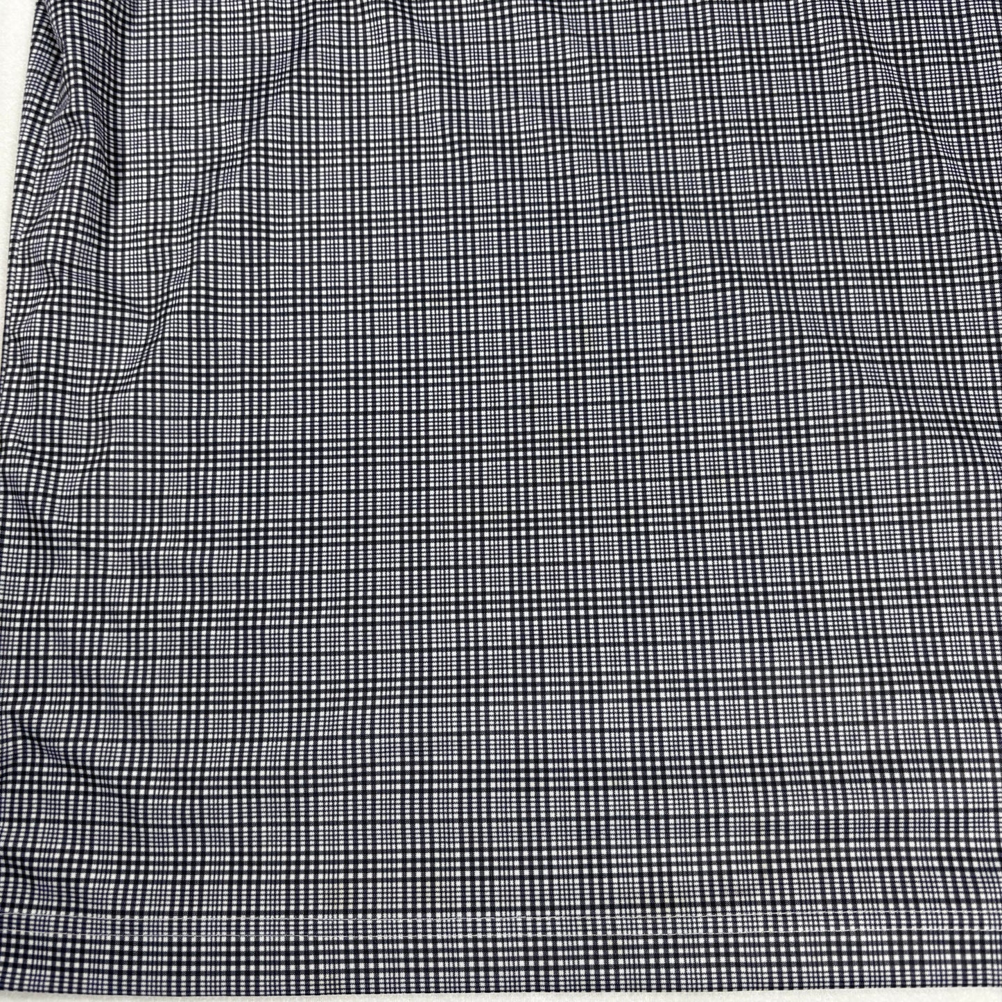 Roundtree & Yorke Polo Shirt S Navy Check Performance Golf Casual Short Sleeve