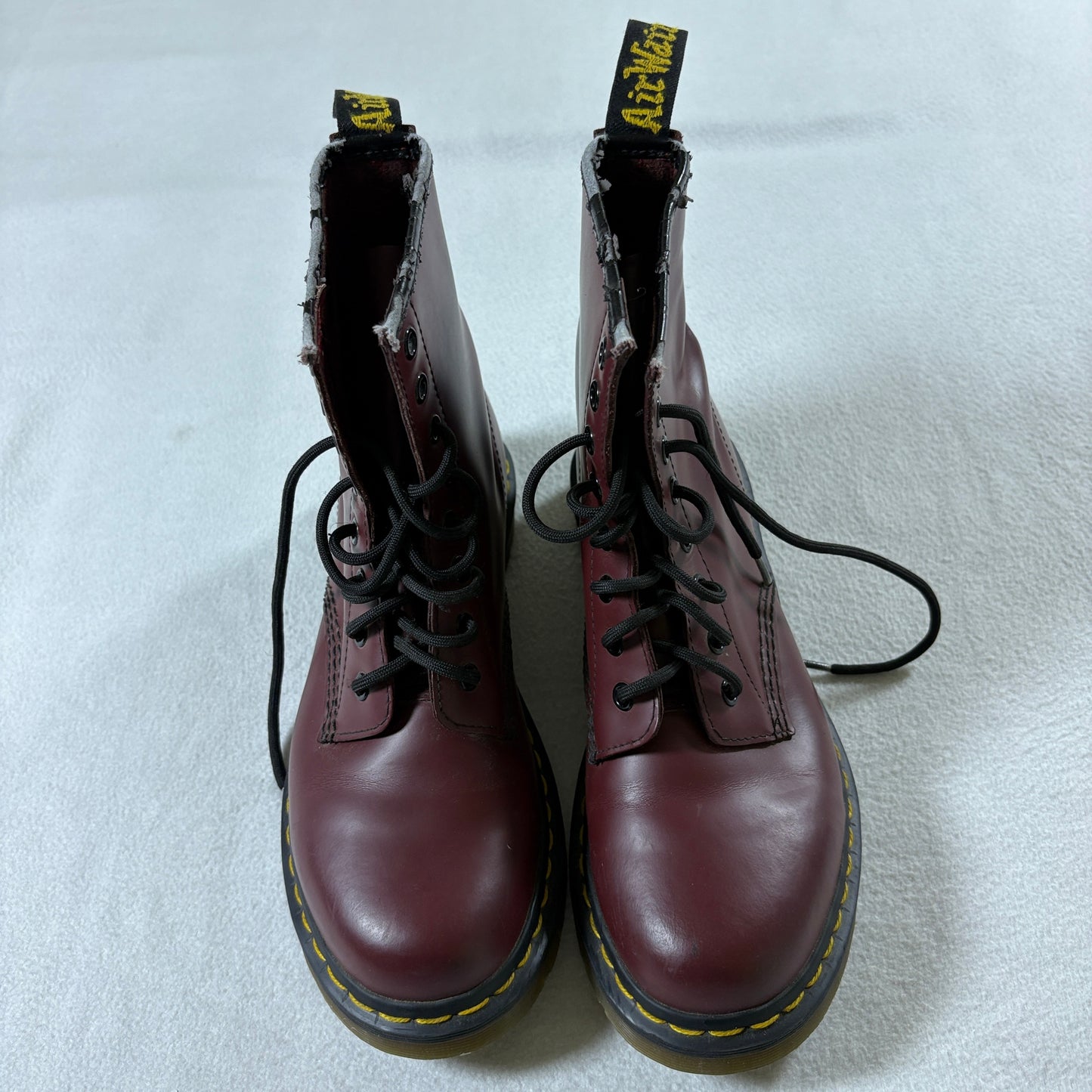 Dr Martens 1460 Cherry Red Smooth Leather Boots US 9 UK 7 EU 41 Docs Read