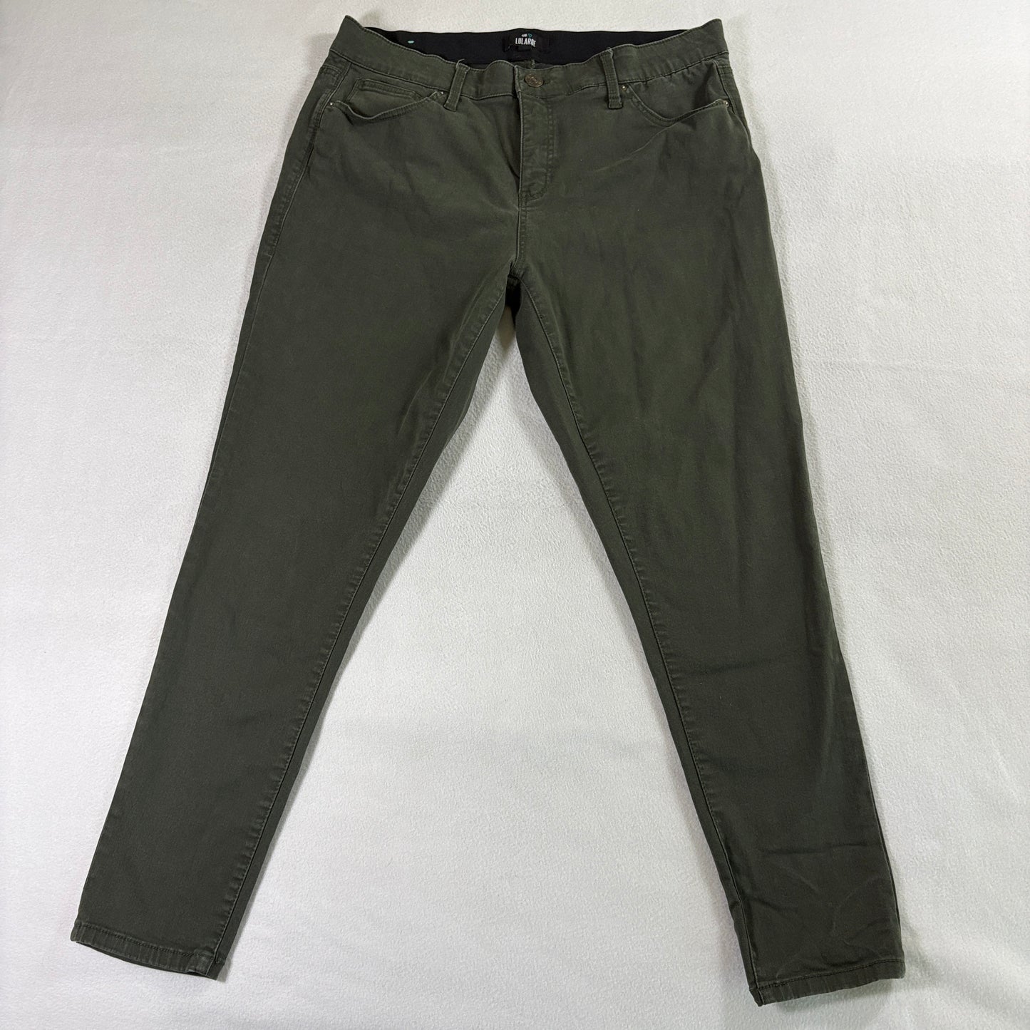LuLaRoe Olive Skinny Jegging Pants Tag 36 Fits Like 36x28 Stretch Pull On