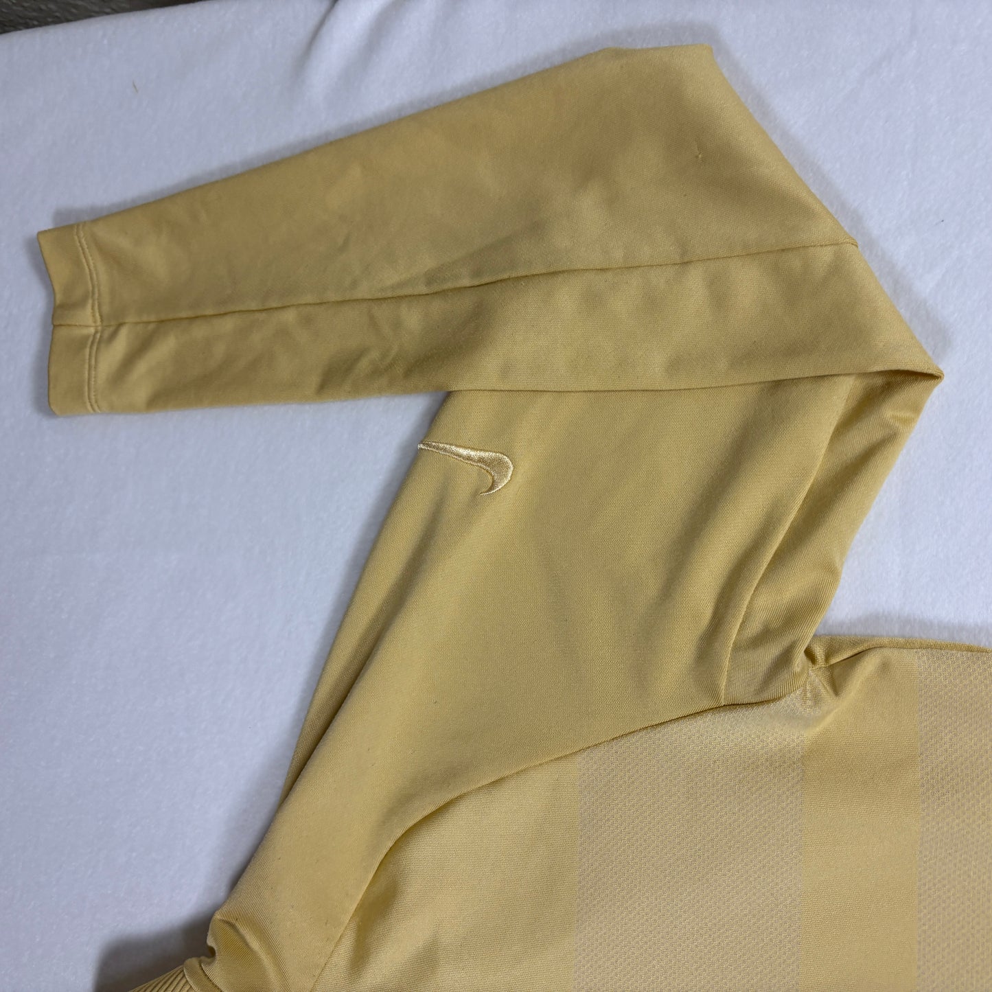 Nike Dri-Fit 1/4 Zip Pullover Mens M Yellow Long Sleeve Athletic Golf Standard Fit