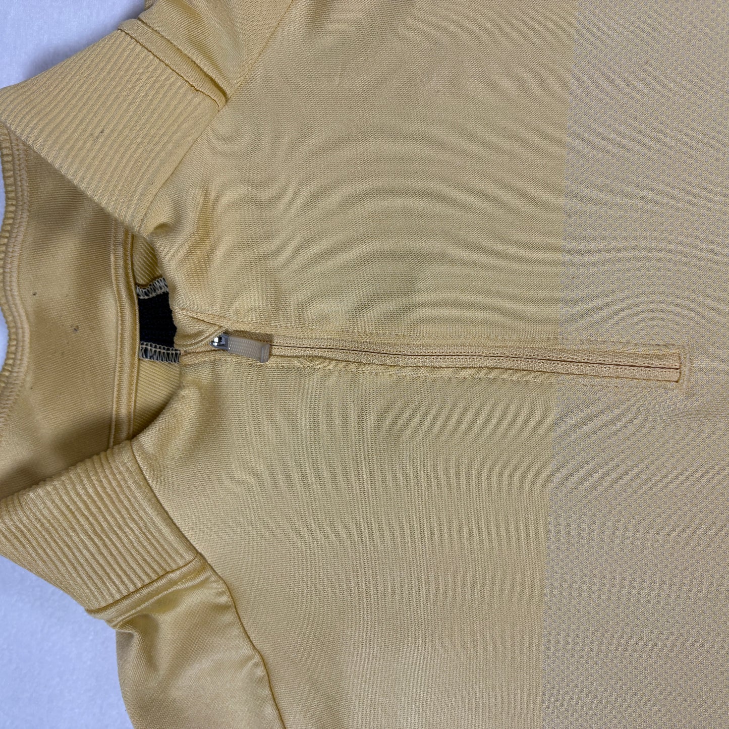 Nike Dri-Fit 1/4 Zip Pullover Mens M Yellow Long Sleeve Athletic Golf Standard Fit