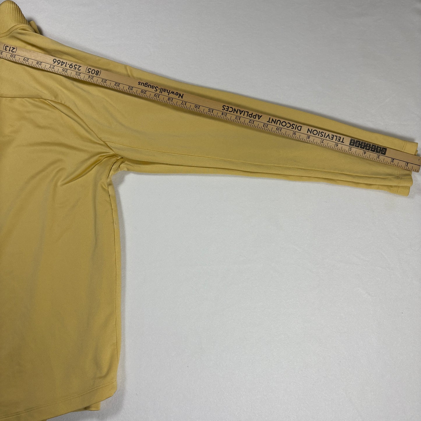 Nike Dri-Fit 1/4 Zip Pullover Mens M Yellow Long Sleeve Athletic Golf Standard Fit