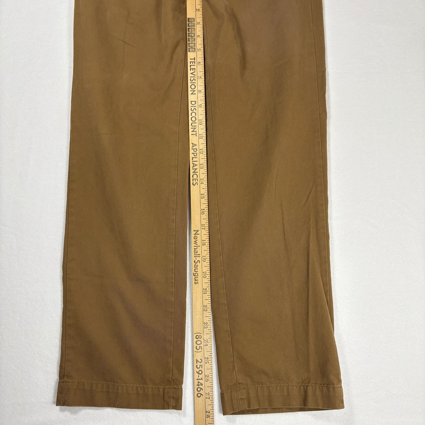 Banana Republic Emerson Chino Pants Mens 31x30 Brown Cotton Casual Straight Fit