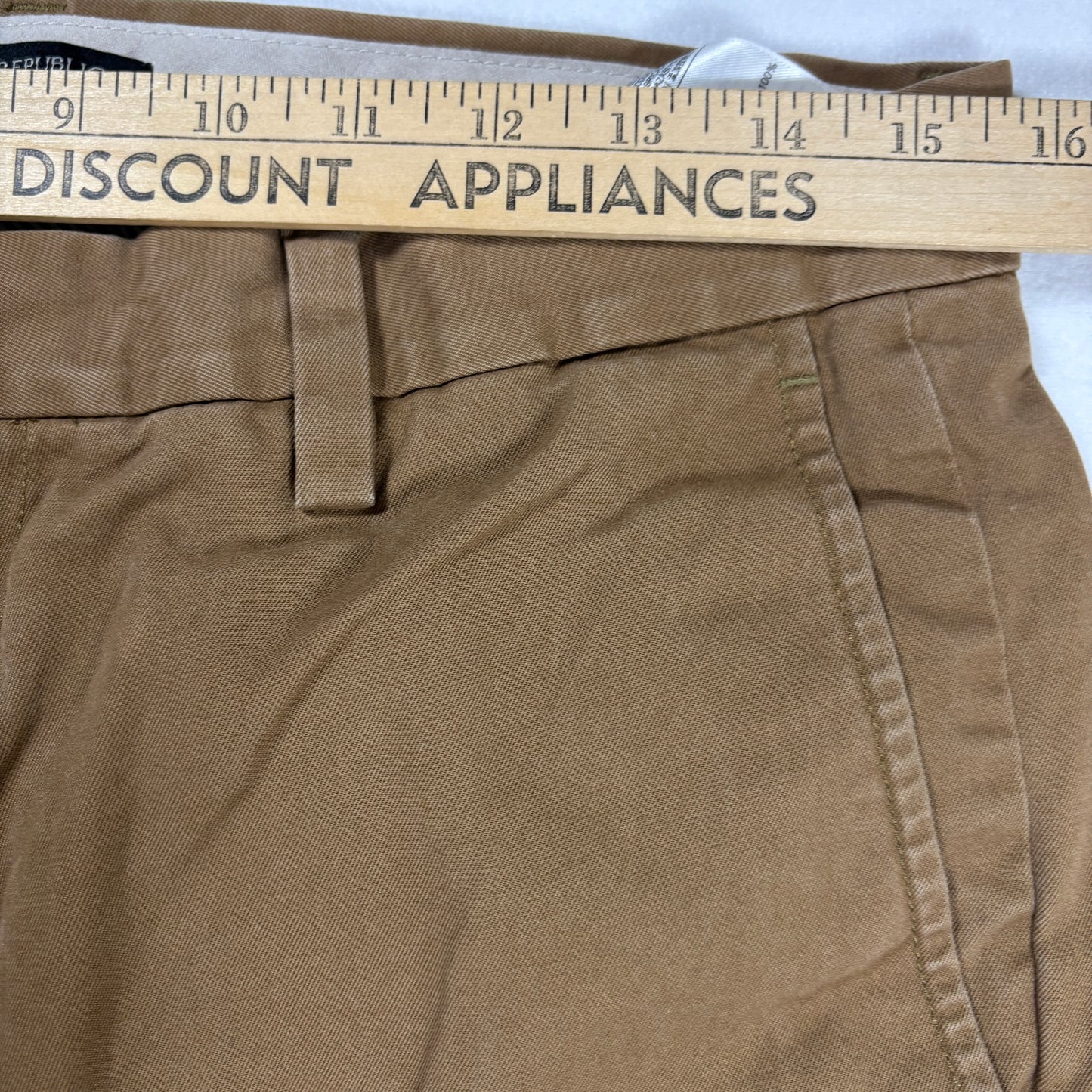 Banana Republic Emerson Chino Pants Mens 31x30 Brown Cotton Casual Straight Fit