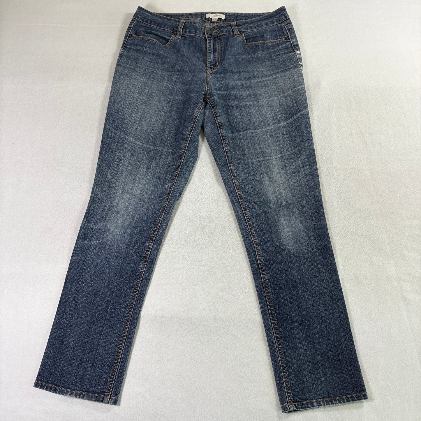 Faith 21 Skinny Jeans Women Size 14 Fits Like 35x31 Blue Mid Rise Stretch Denim