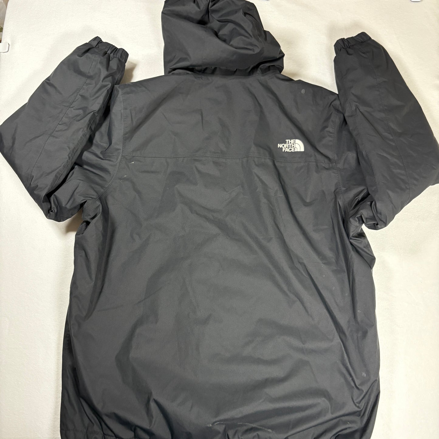 The North Face Men’s Black Hooded Full-Zip Windbreaker Jacket XL