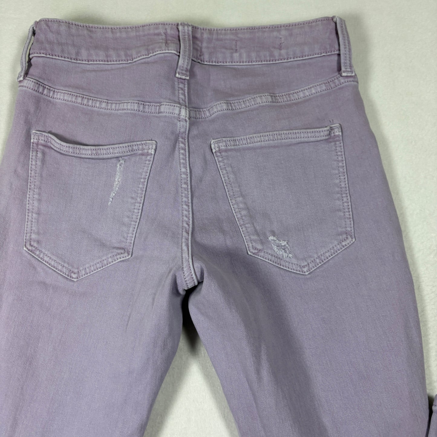 Universal Thread Womens Jeans 2/26R High Rise Skinny Purple Distressed Y2K