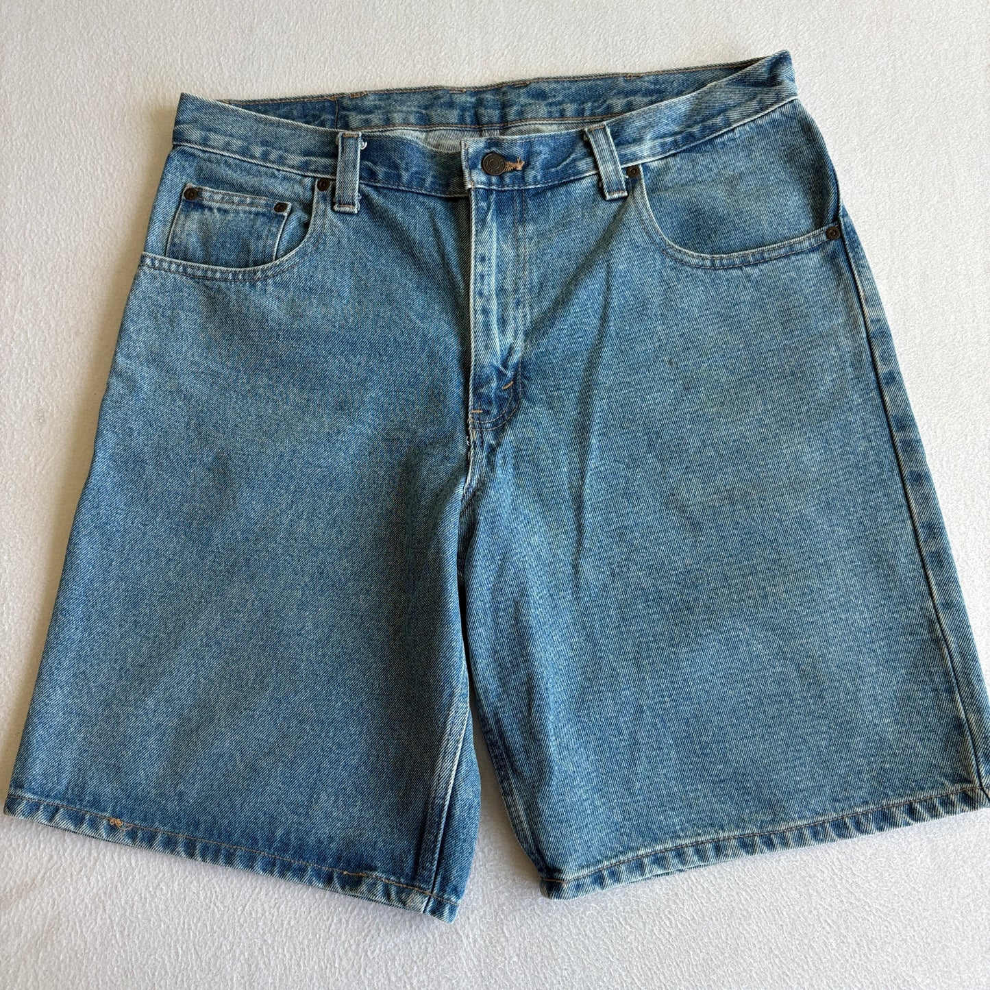 Arizona Mens W36 Denim Shorts Blue Relaxed Fit Baggy Jean Shorts Y2K Skater