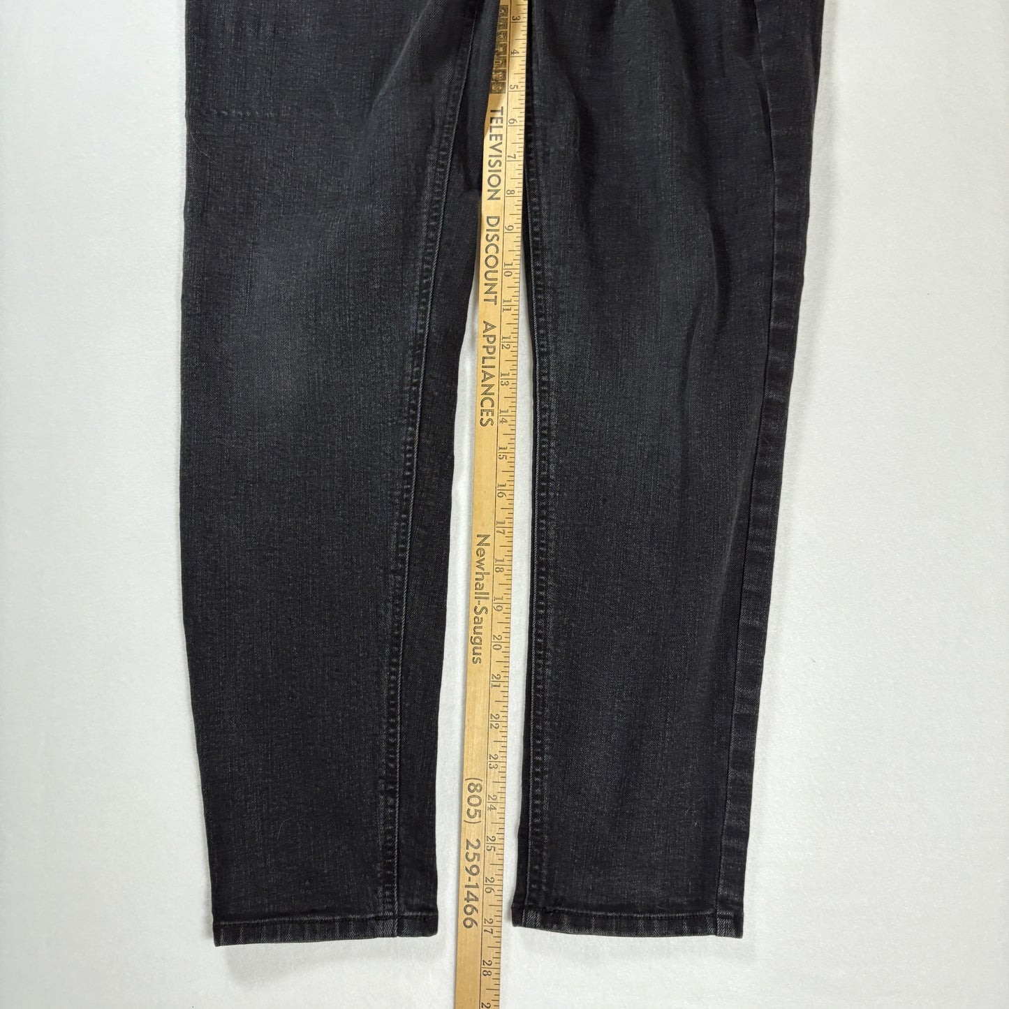 C’est Toi Black Jeans Women’s 15 Waist 31 High Rise Button Fly Skinny Stretch Denim