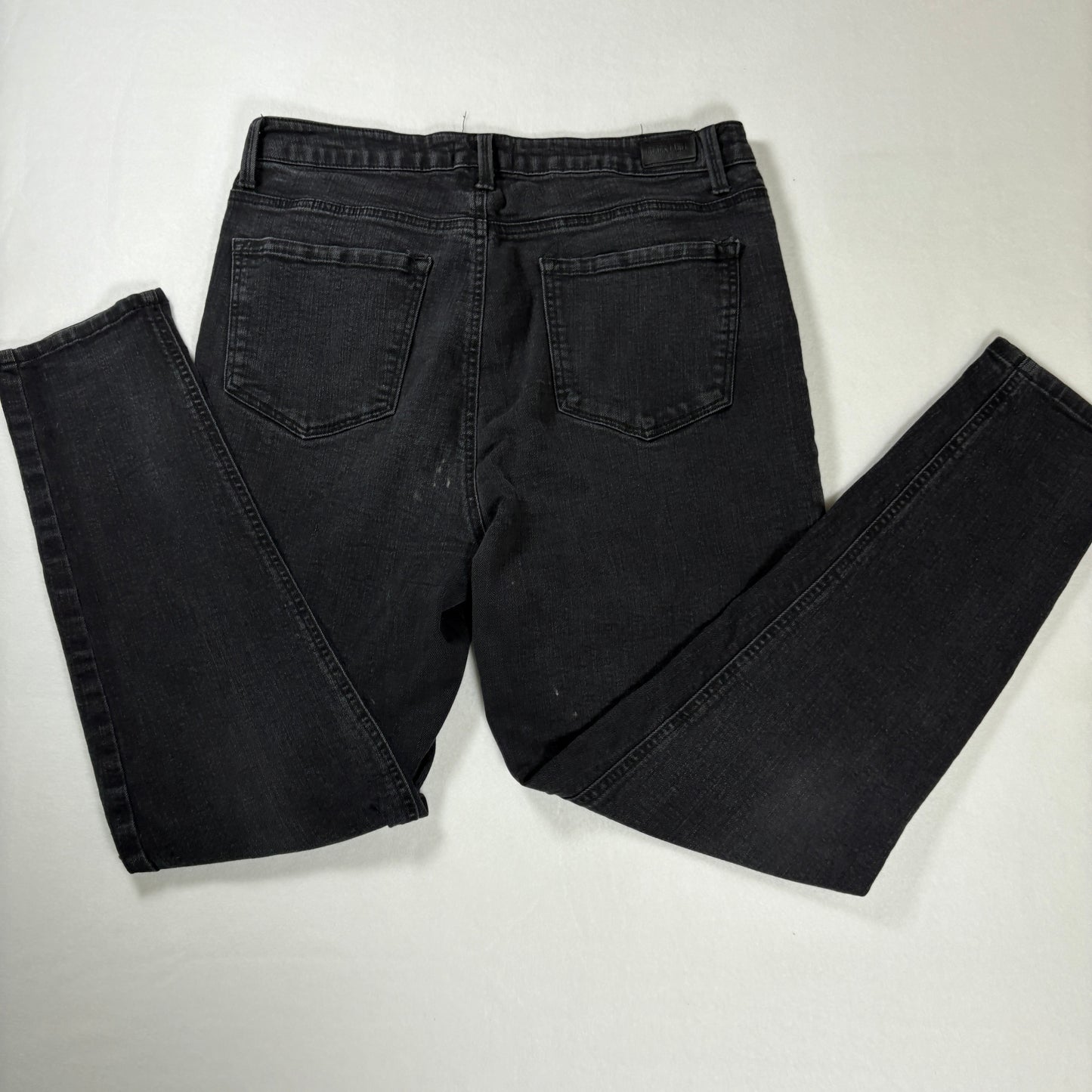 C’est Toi Black Jeans Women’s 15 Waist 31 High Rise Button Fly Skinny Stretch Denim