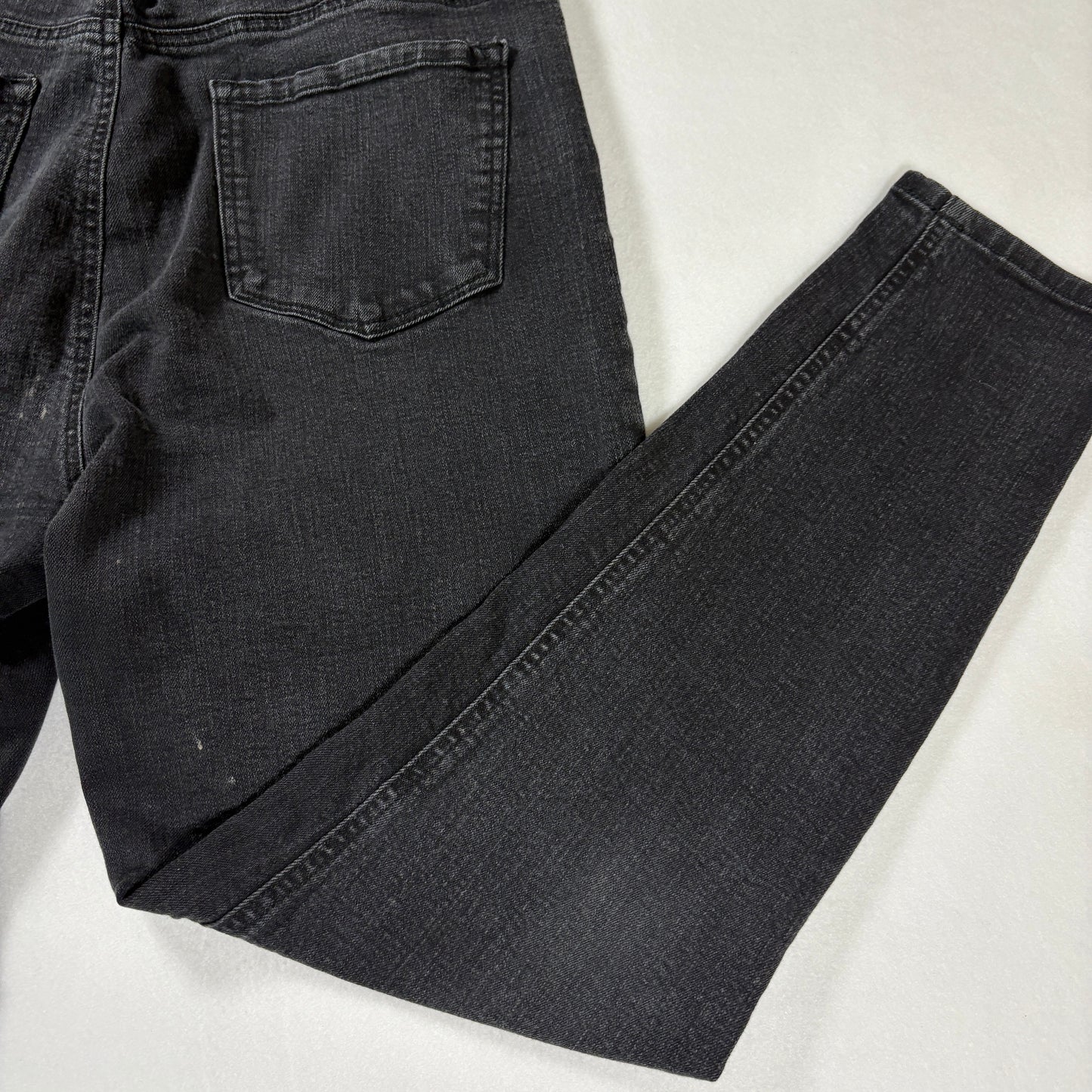 C’est Toi Black Jeans Women’s 15 Waist 31 High Rise Button Fly Skinny Stretch Denim