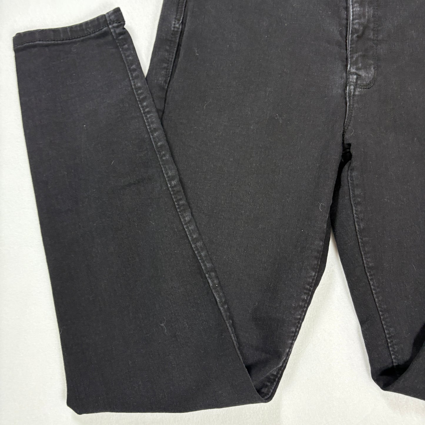Curve Appeal Essential Skinny Black Jeans Womens No Tag Baggy Fit 32x27 Stretch