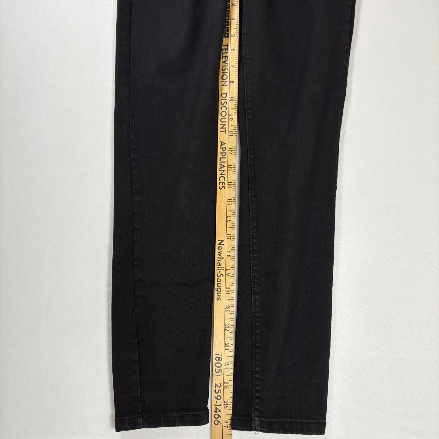 Curve Appeal Essential Skinny Black Jeans Womens No Tag Baggy Fit 32x27 Stretch