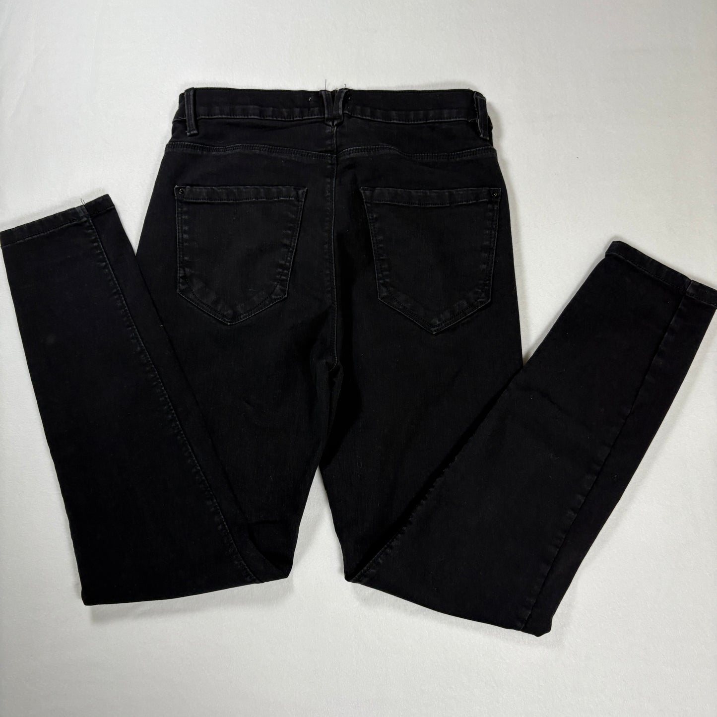 Curve Appeal Essential Skinny Black Jeans Womens No Tag Baggy Fit 32x27 Stretch