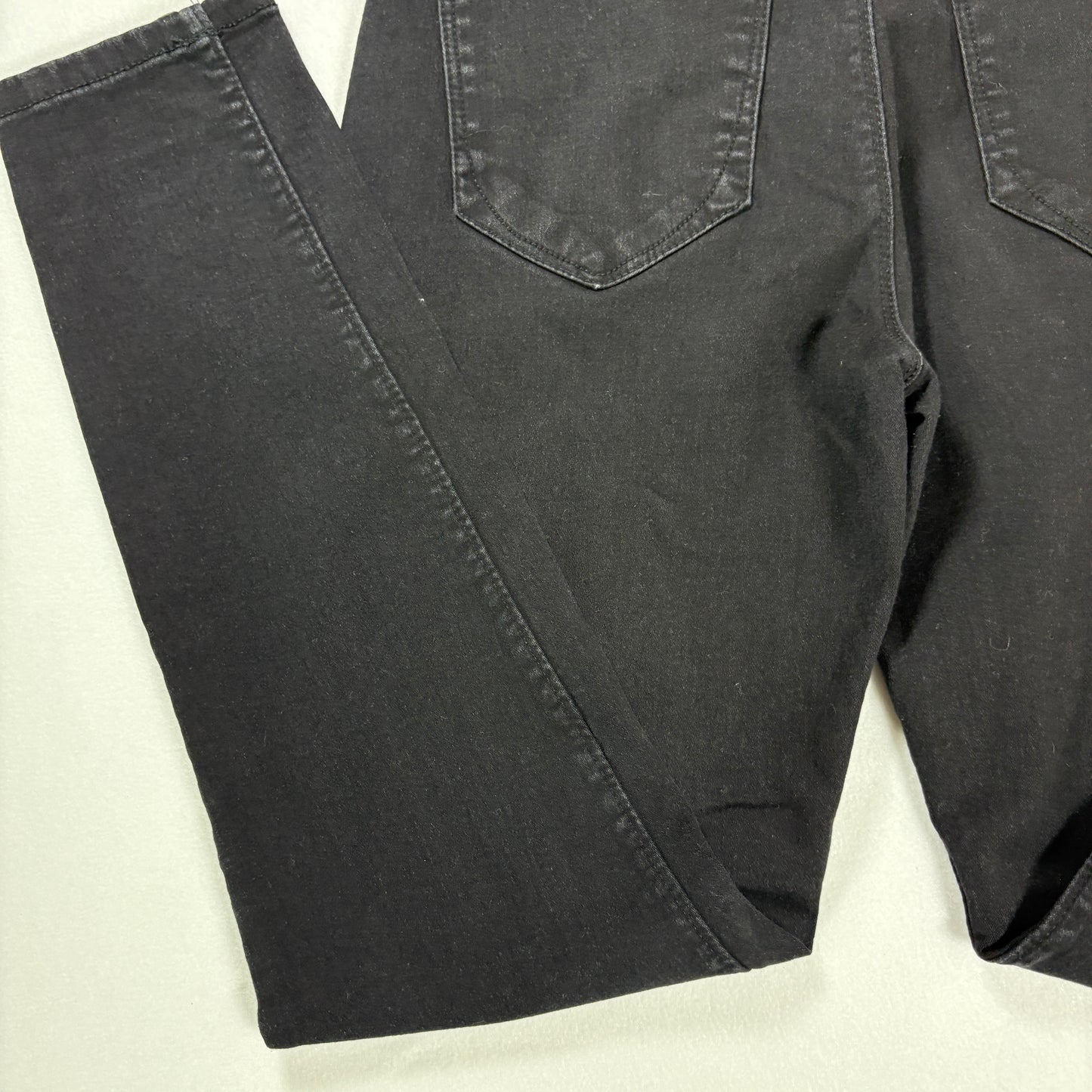 Curve Appeal Essential Skinny Black Jeans Womens No Tag Baggy Fit 32x27 Stretch