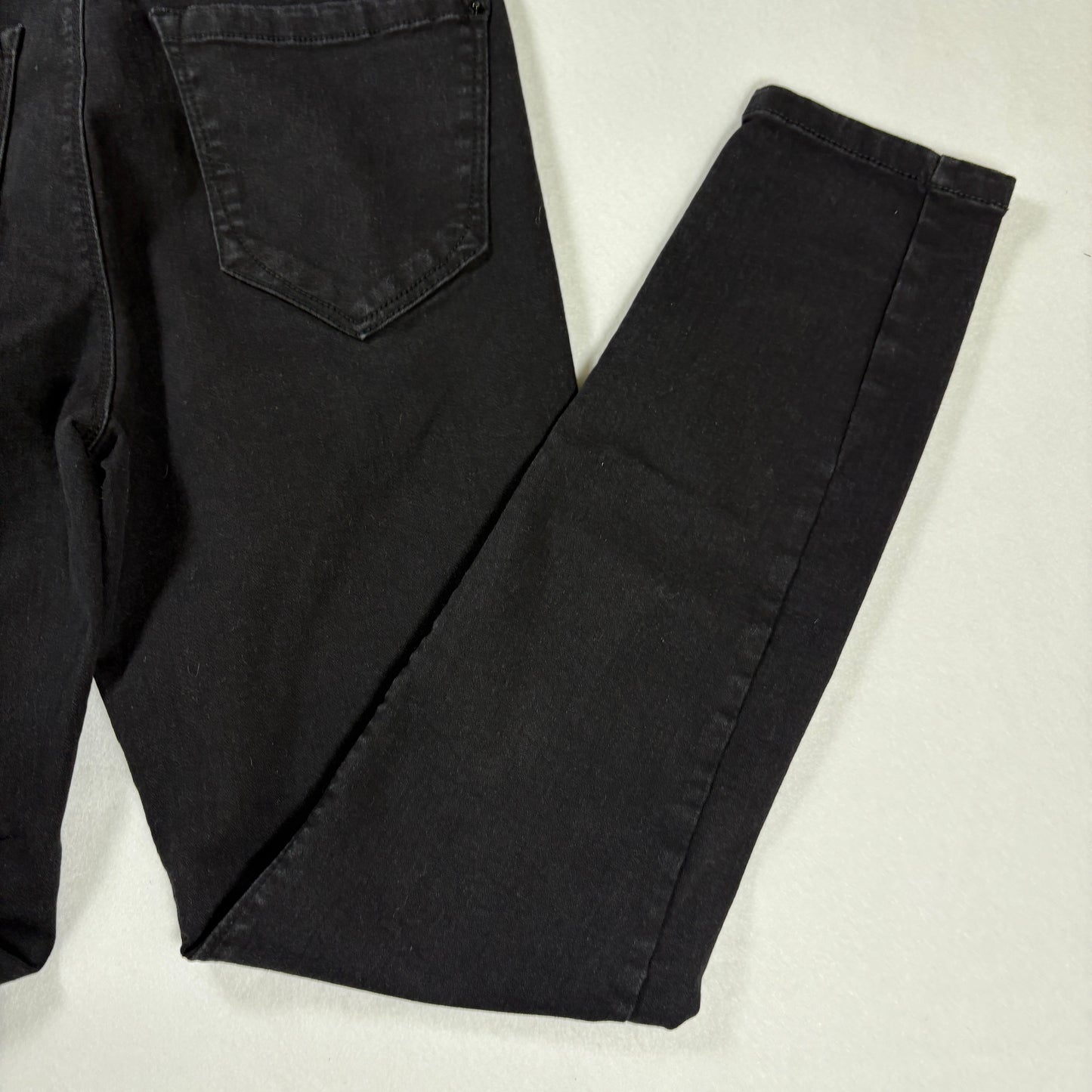 Curve Appeal Essential Skinny Black Jeans Womens No Tag Baggy Fit 32x27 Stretch
