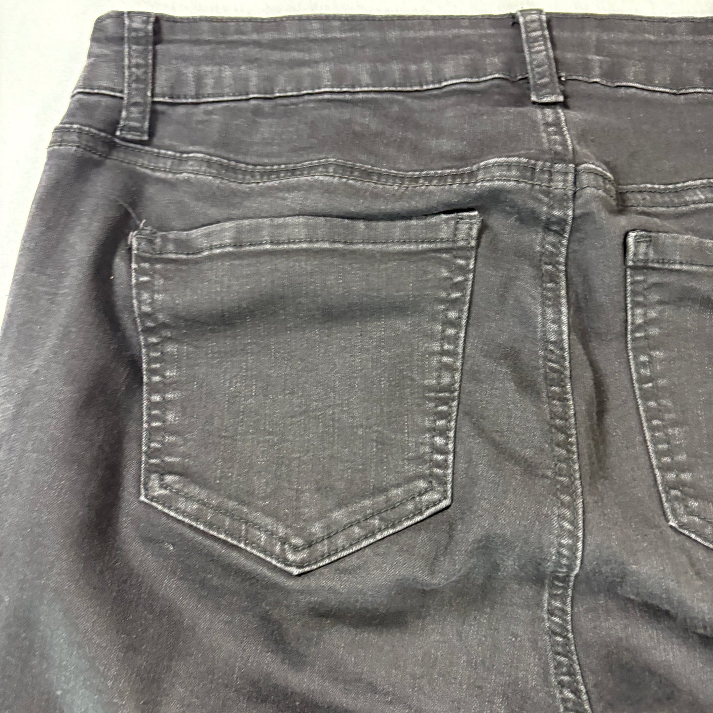 Wax Jean Los Angeles Women’s Skinny Jeans Black Distressed Ripped Denim 16