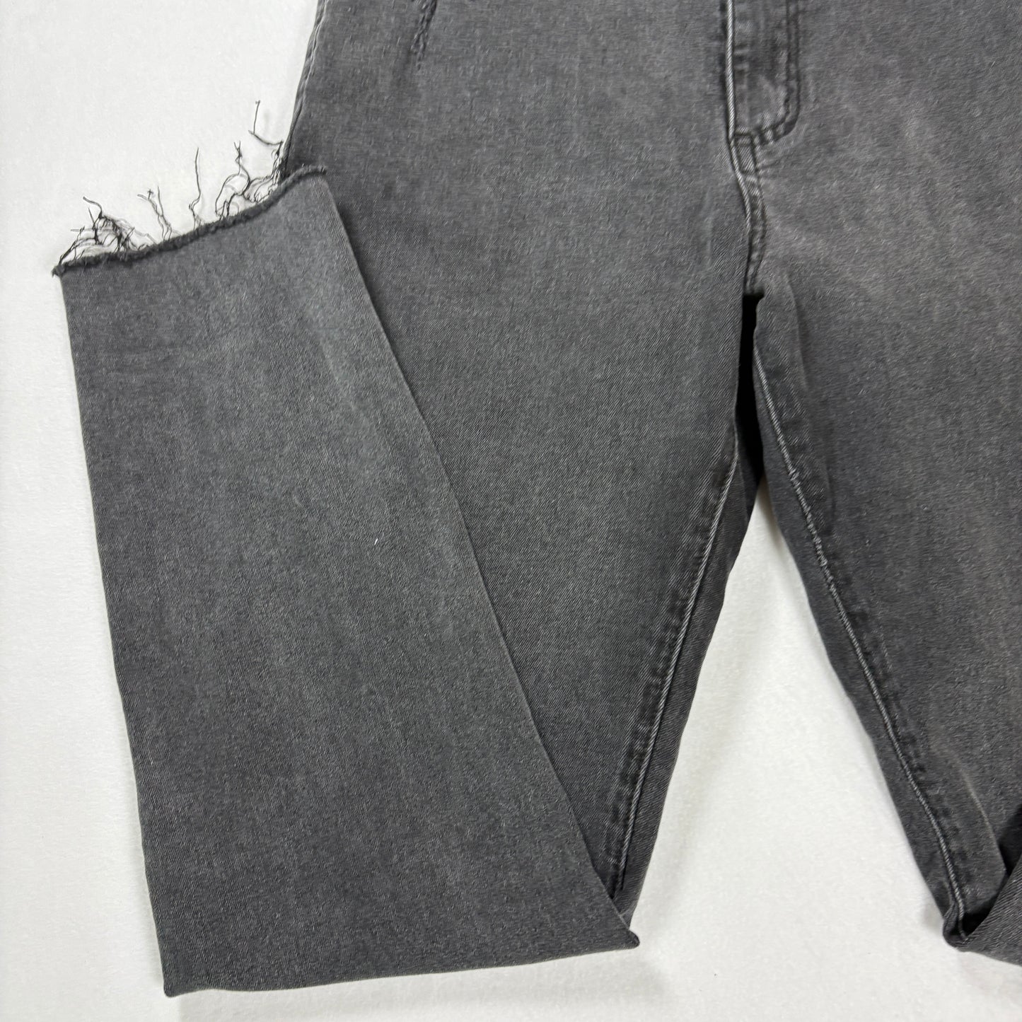 Cotton On Jeans Women’s 10 US Black High Rise Skinny Distressed Raw Hem