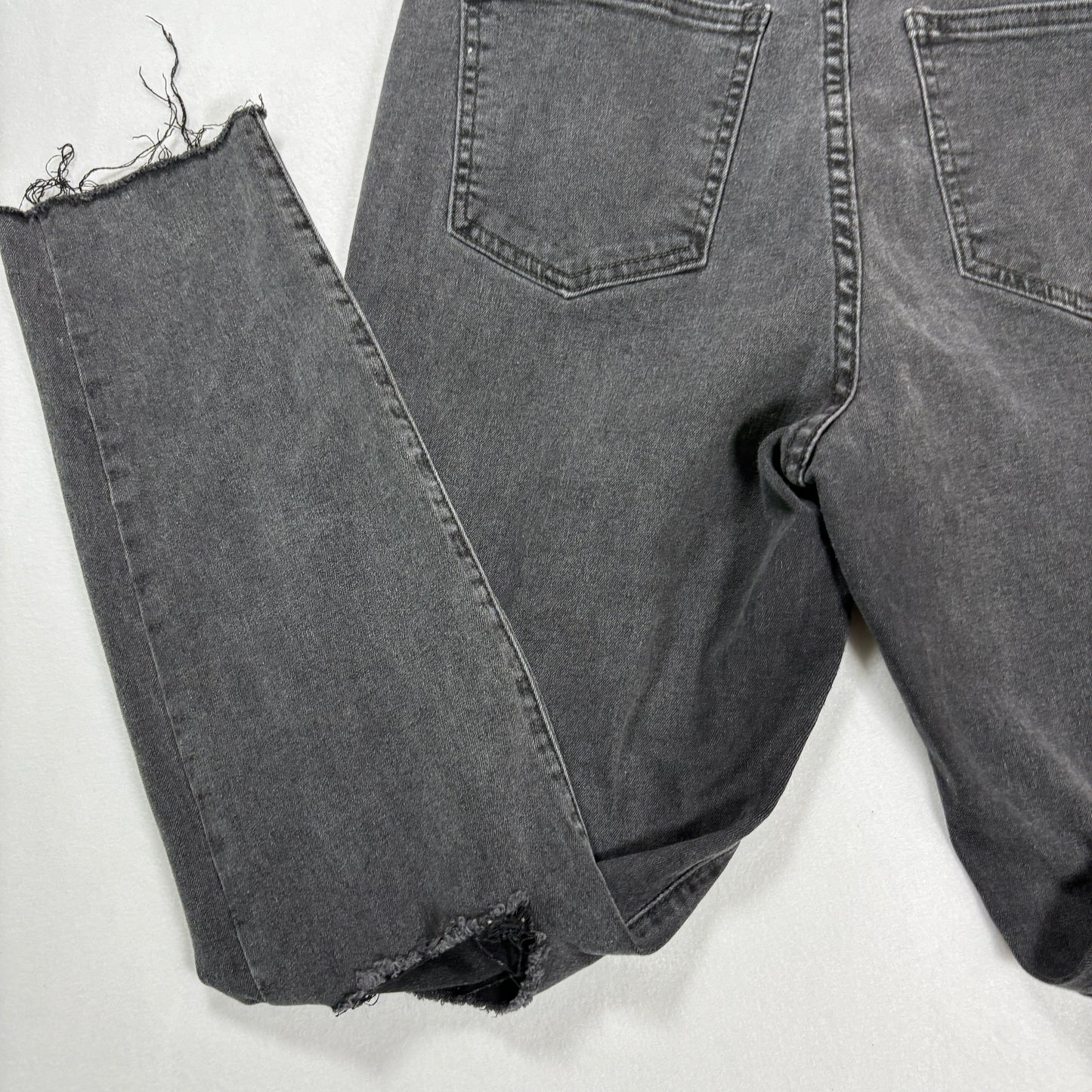 Cotton On Jeans Women’s 10 US Black High Rise Skinny Distressed Raw Hem
