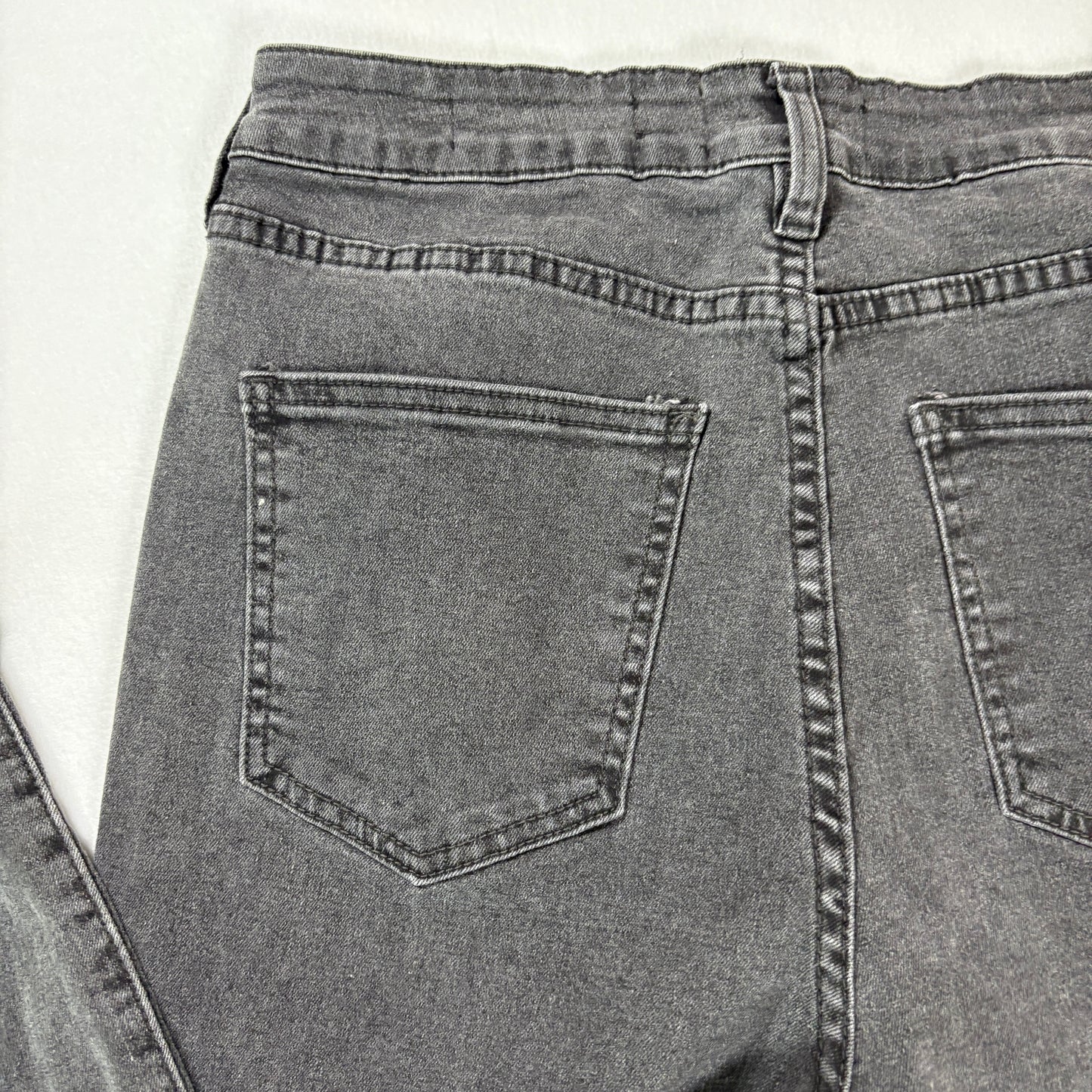 Cotton On Jeans Women’s 10 US Black High Rise Skinny Distressed Raw Hem