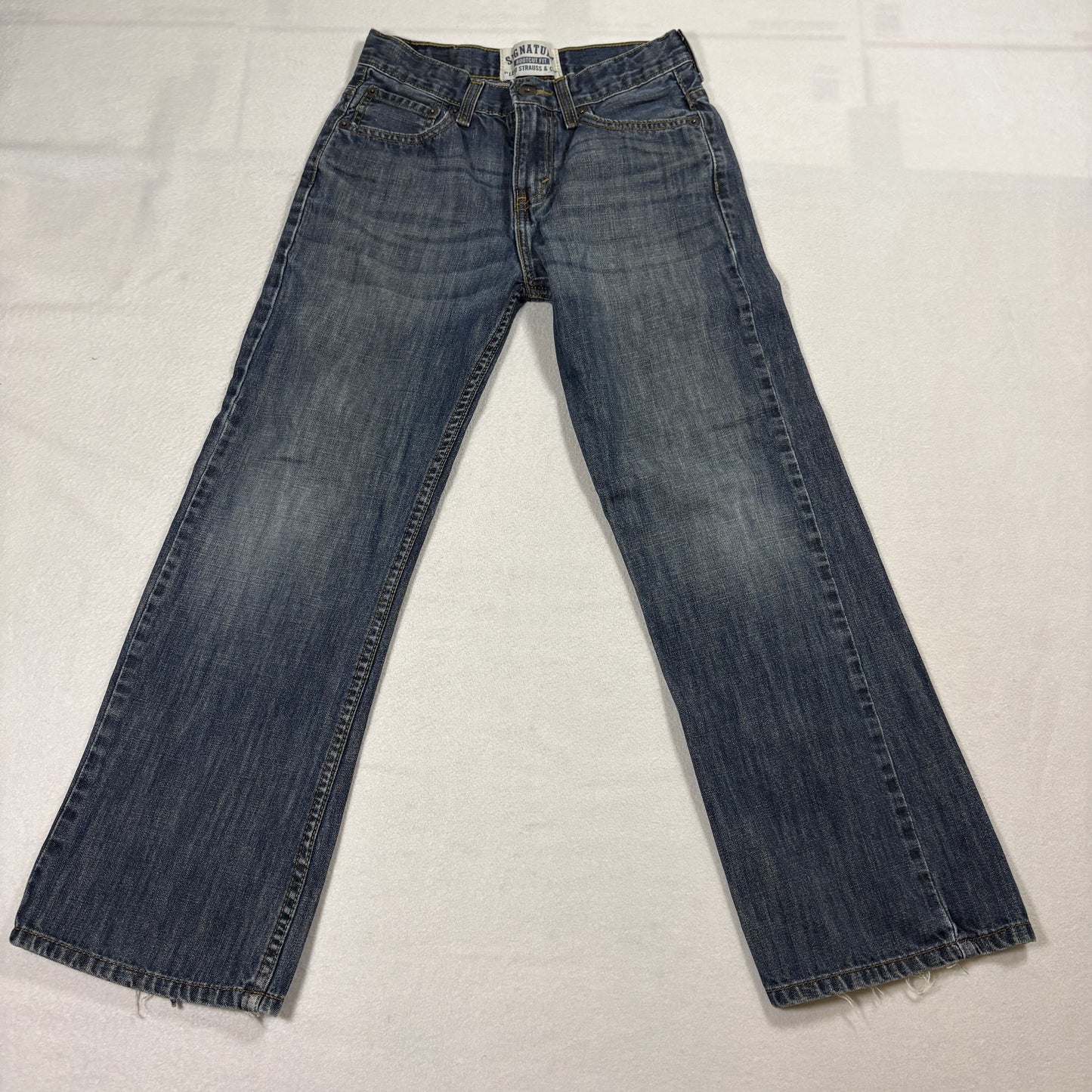 Signature By Levi Strauss Womens Jeans 14 Regular Bootcut Dark Wash Y2K Denim