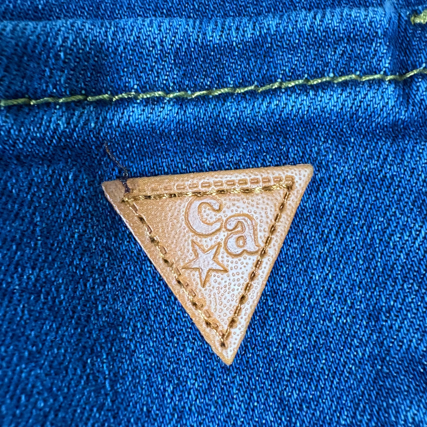 Celebrity Ace Womens Jeans 5/27 Blue Distressed Ripped Y2K Grunge Frayed Hem