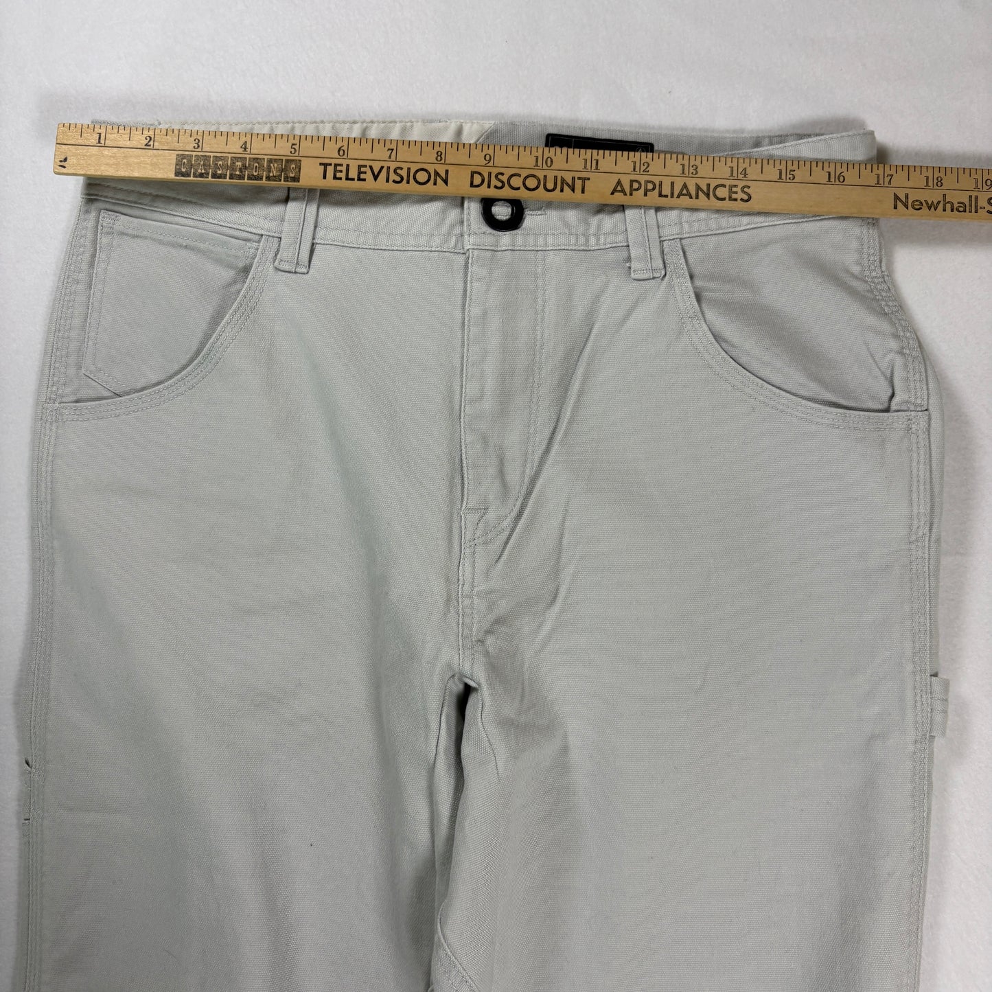 Volcom Pants Men’s 32 Gray Stone Made Straight Leg Casual Skate Baggy
