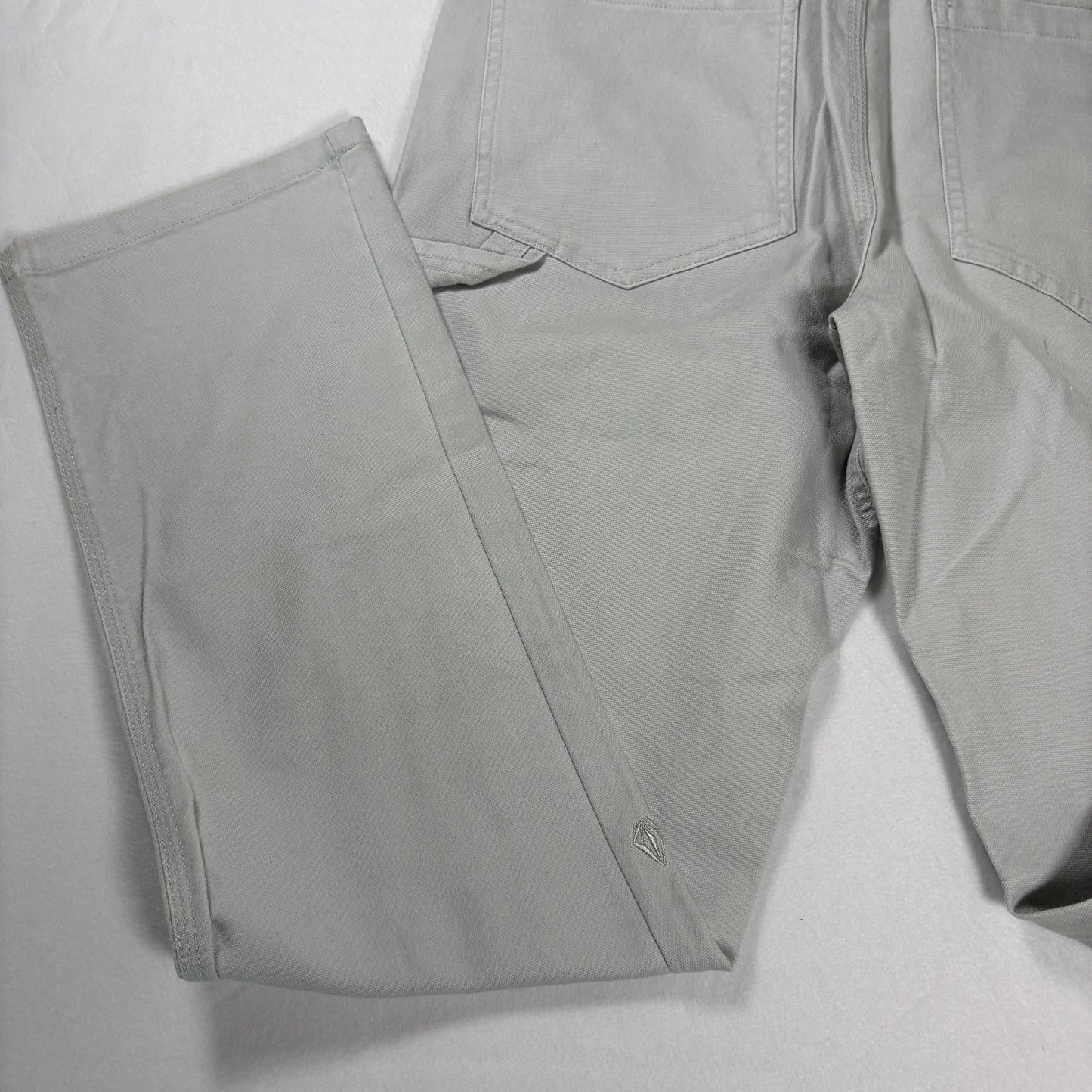 Volcom Pants Men’s 32 Gray Stone Made Straight Leg Casual Skate Baggy