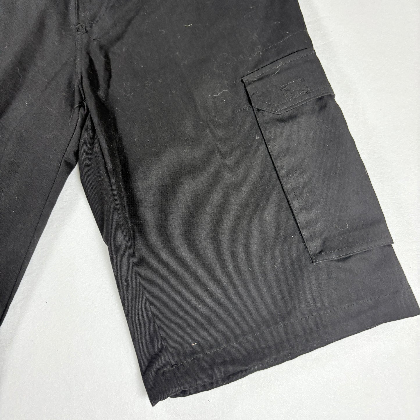 Vision Sports Men’s Cargo Shorts Black Size 30 Utility Pockets Casual