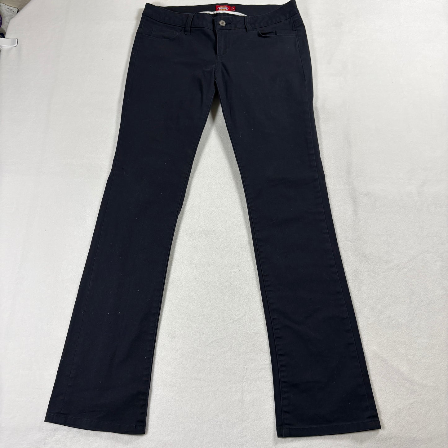 Dickies Pants Womens 11 Black Slim Straight Workwear Y2K Skater Streetwear