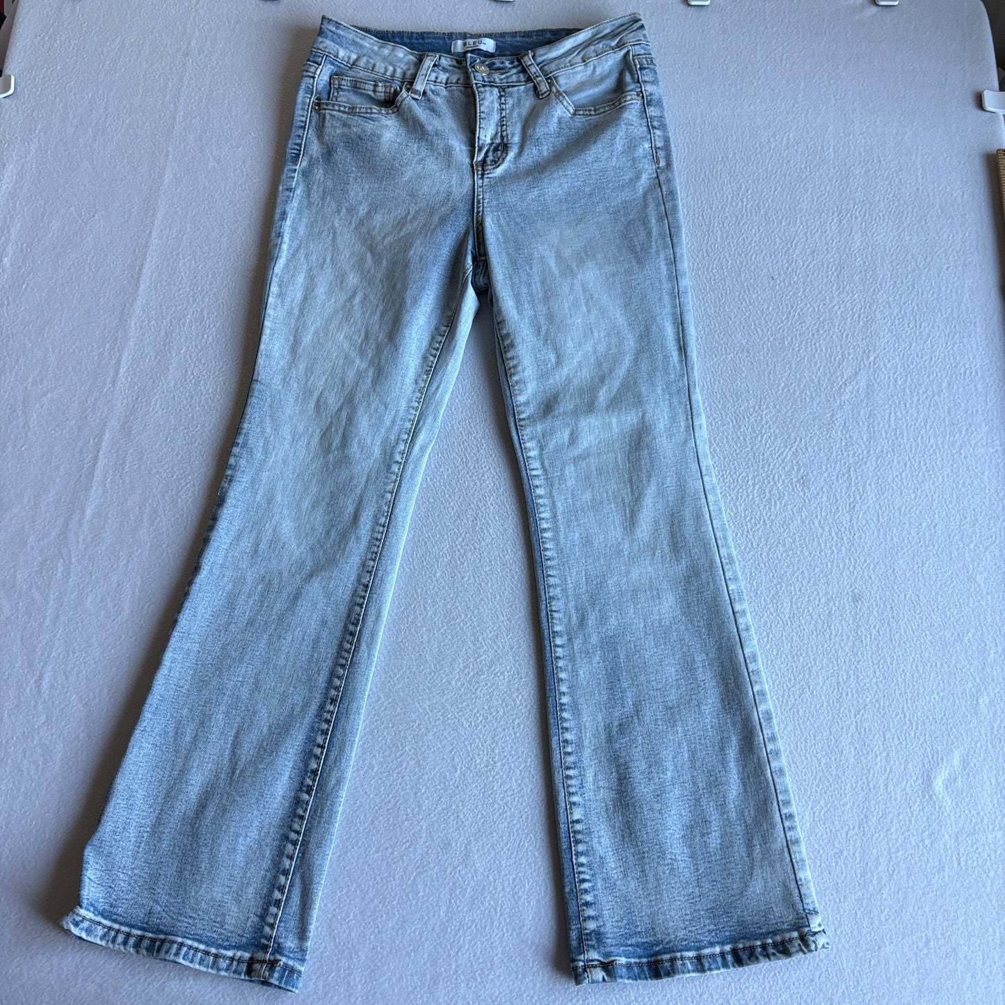 BLEU Womens Bootcut Jeans Size 6P Light Wash Stretch Denim Mid Rise Classic Fit